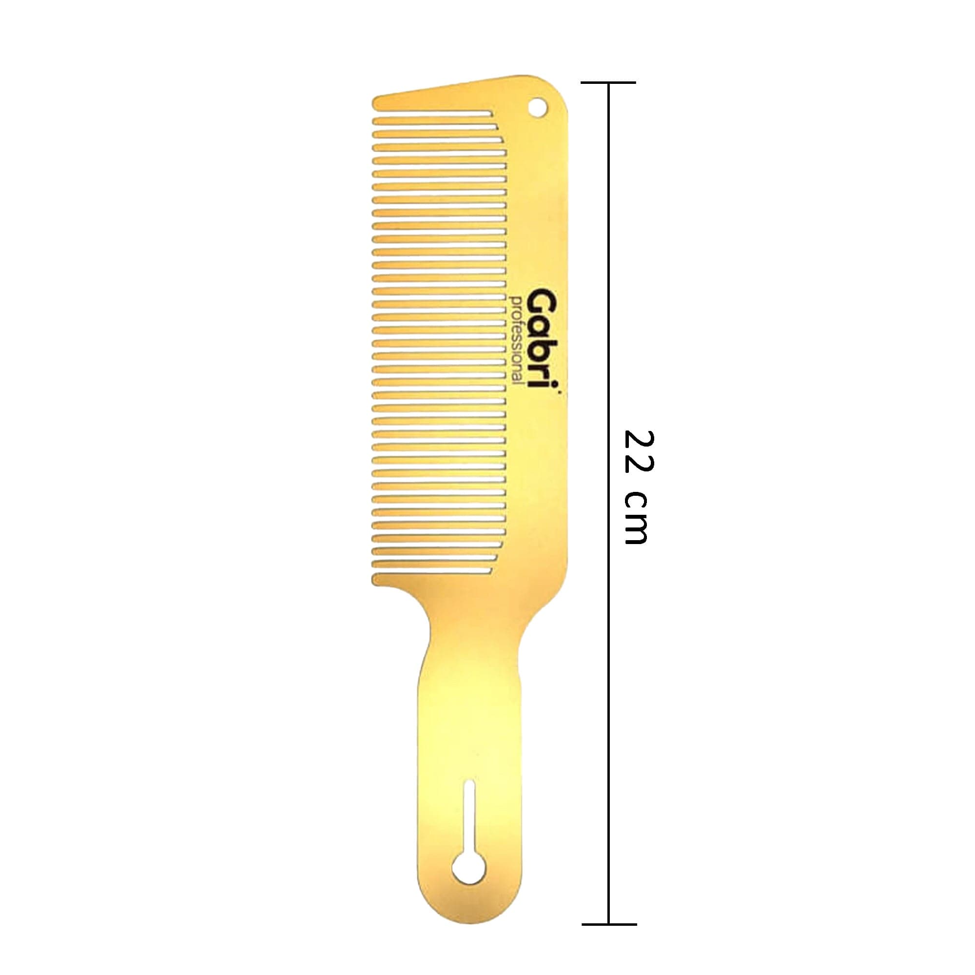 Gabri - Barberology Clipper Comb & Hair Cutting Comb Ultra Thin Gold Metal