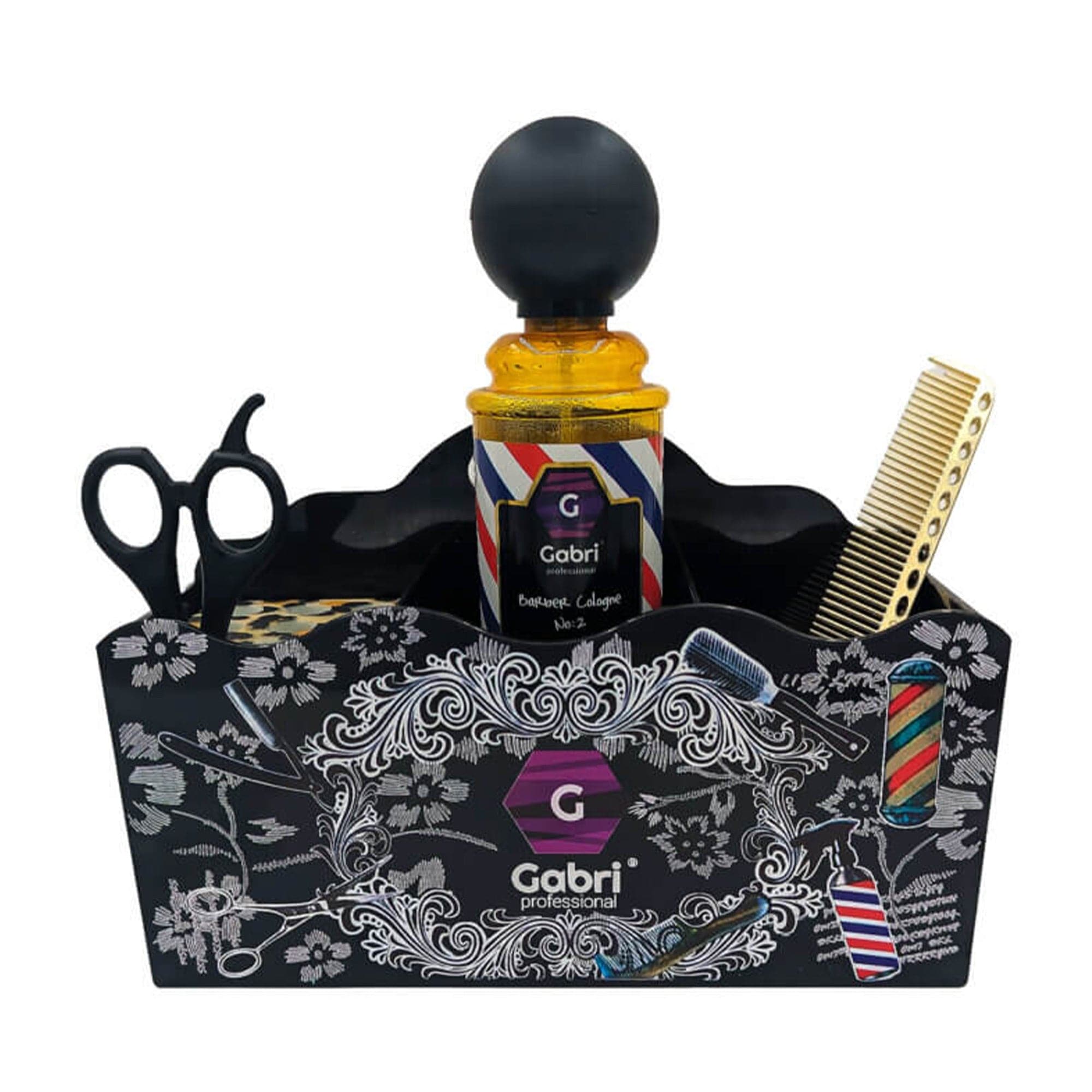Gabri - Scissor & Brush Holder Stand (Black)