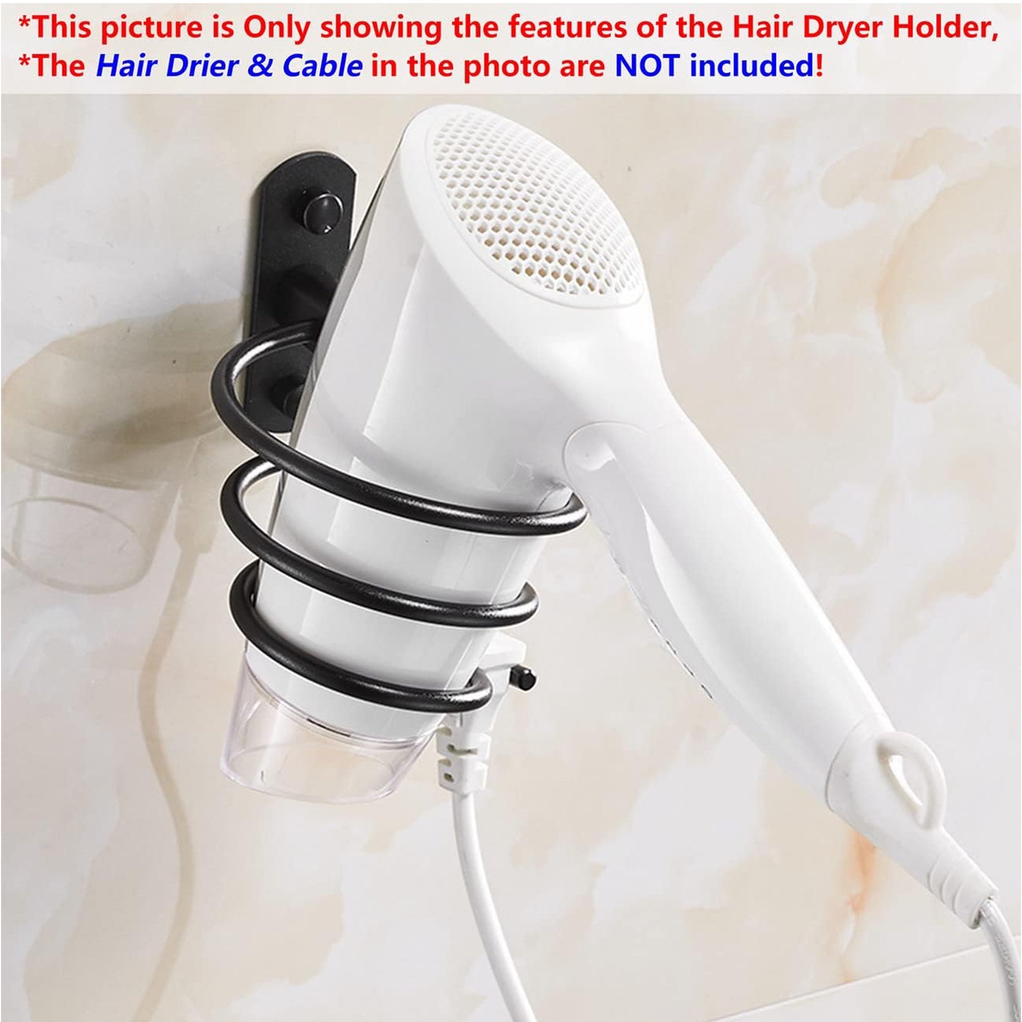 Eson - Hairdryer Holder Wall Mounted