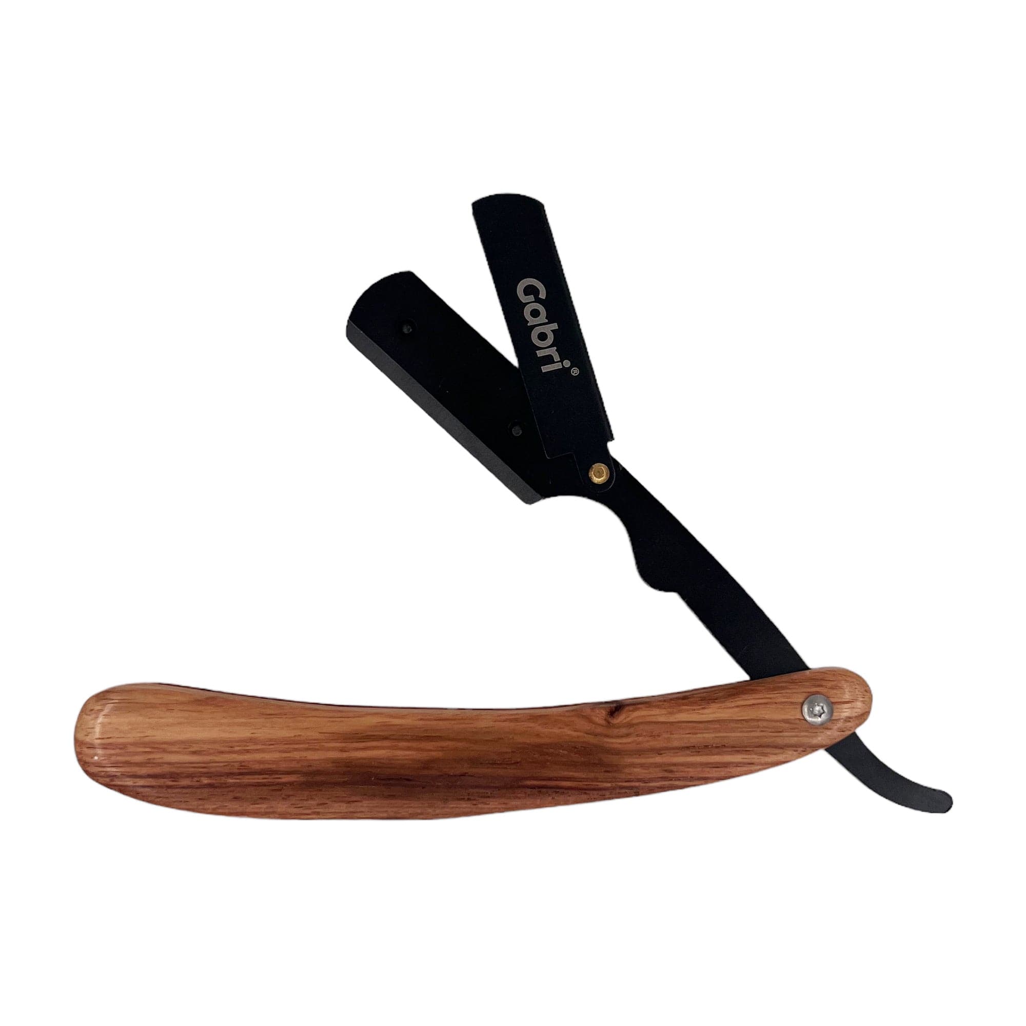 Gabri - Cut Throat Razor Authentic Wood (Dark) 15cm