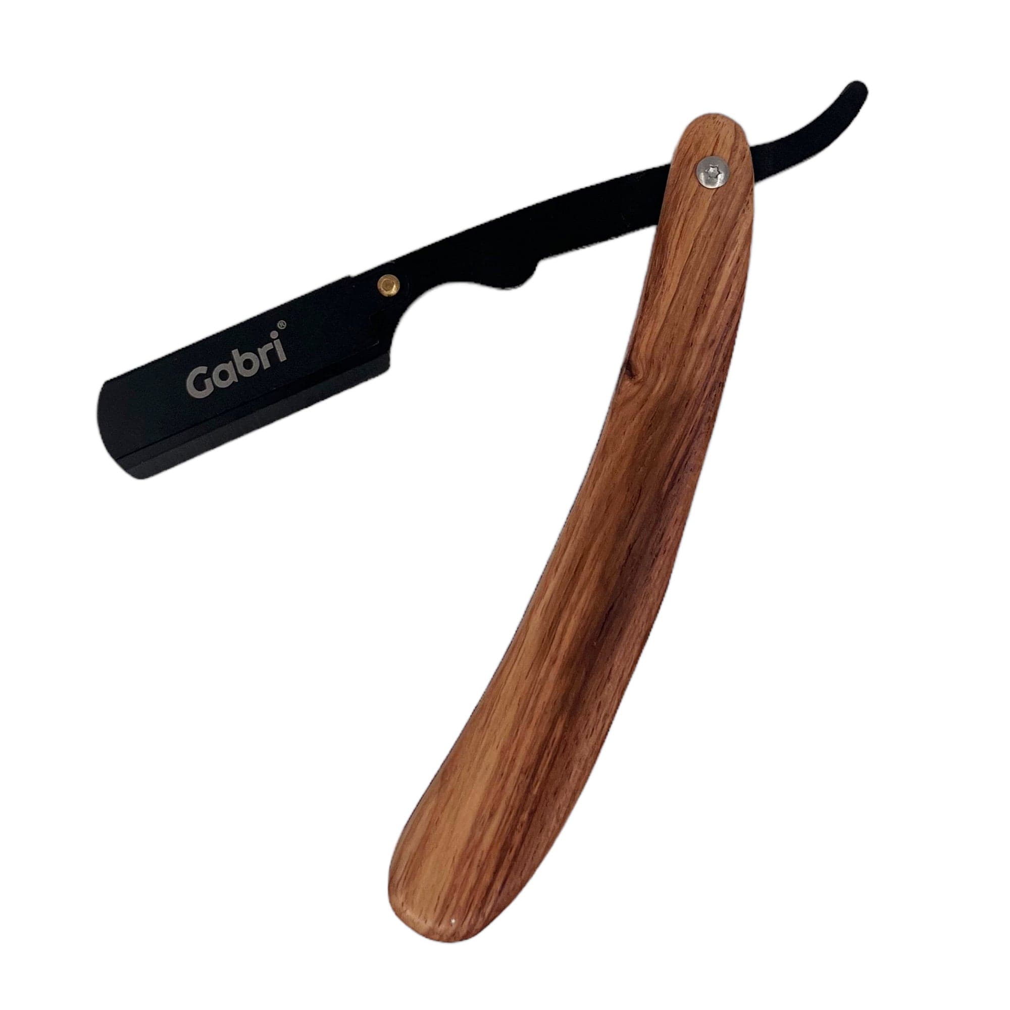 Gabri - Cut Throat Razor Authentic Wood (Dark) 15cm