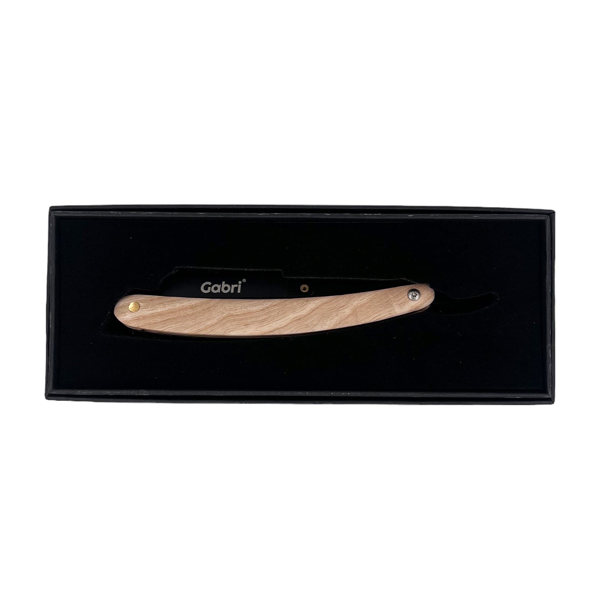 Gabri - Cut Throat Razor Authentic Wood (Natural) 15cm