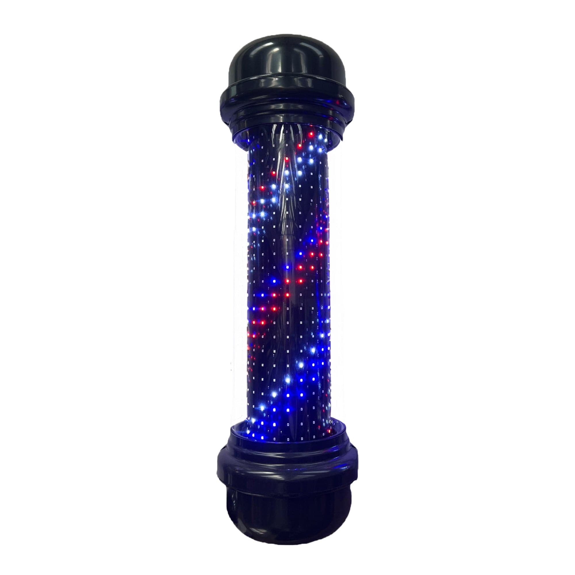 Gabri - Classic Barber Pole Digital Led Light 5 Modes With Remote Control (Black) 70cm