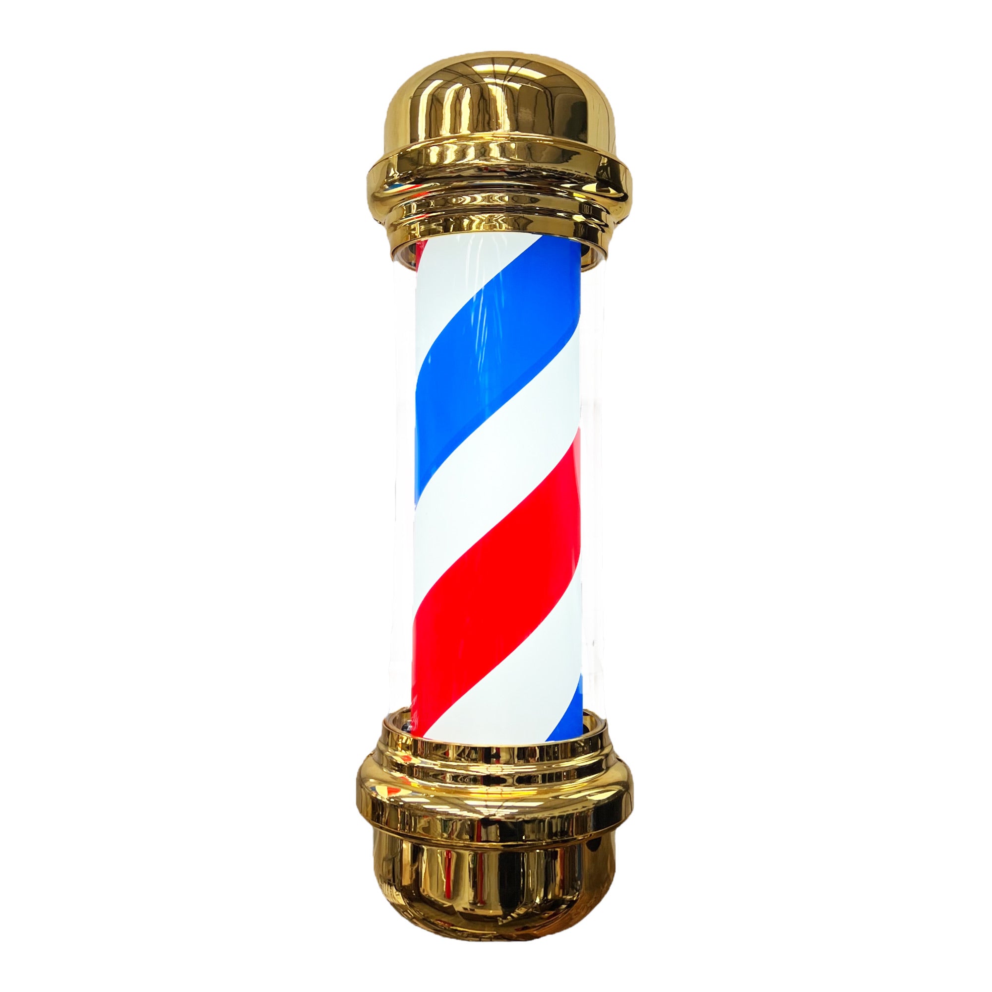 Gabri - Classic Barber Pole Light (Gold Red White Blue Stripes) 70cm