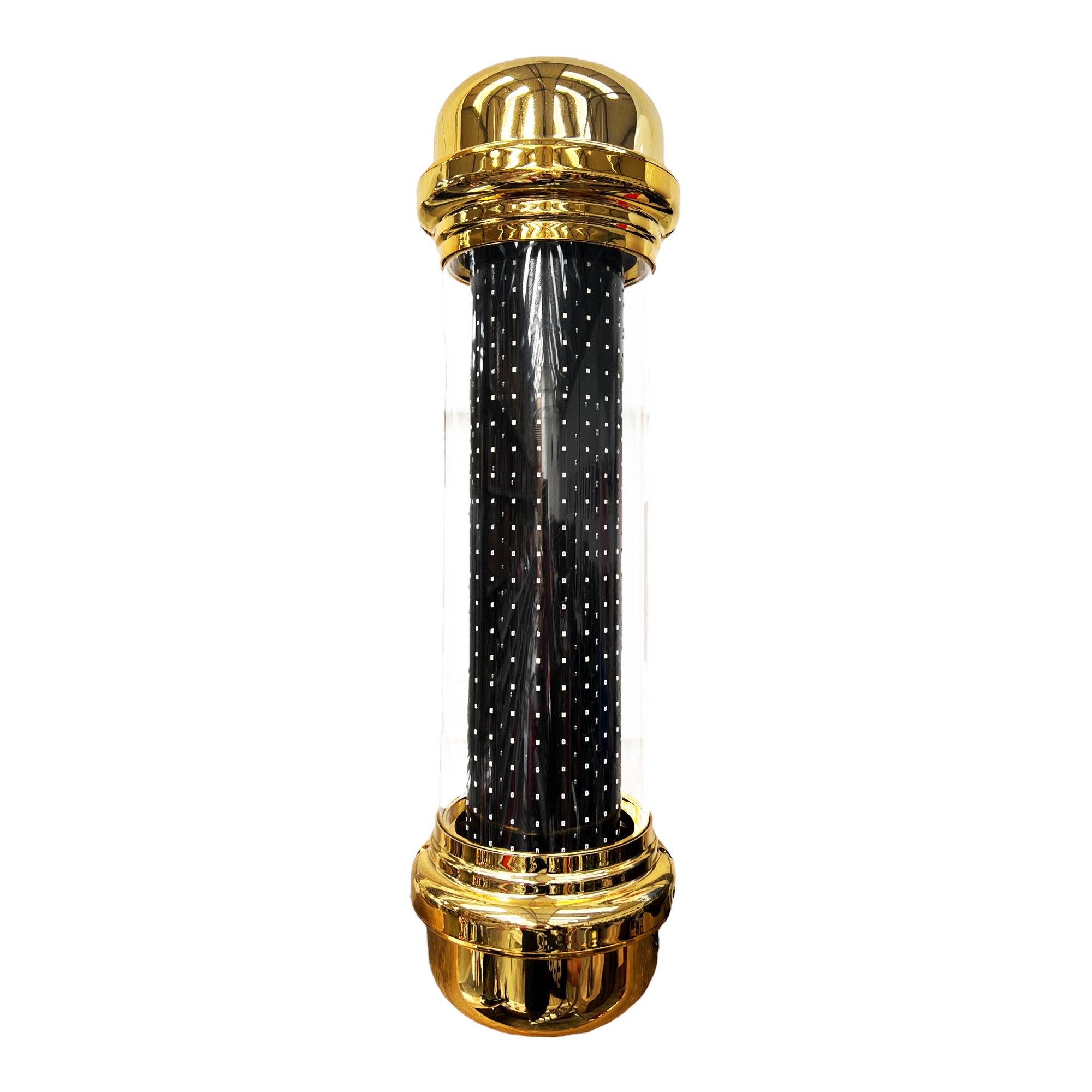Gabri - Barber Pole Led Light 5 Modes With Remote Control (Gold) 70cm