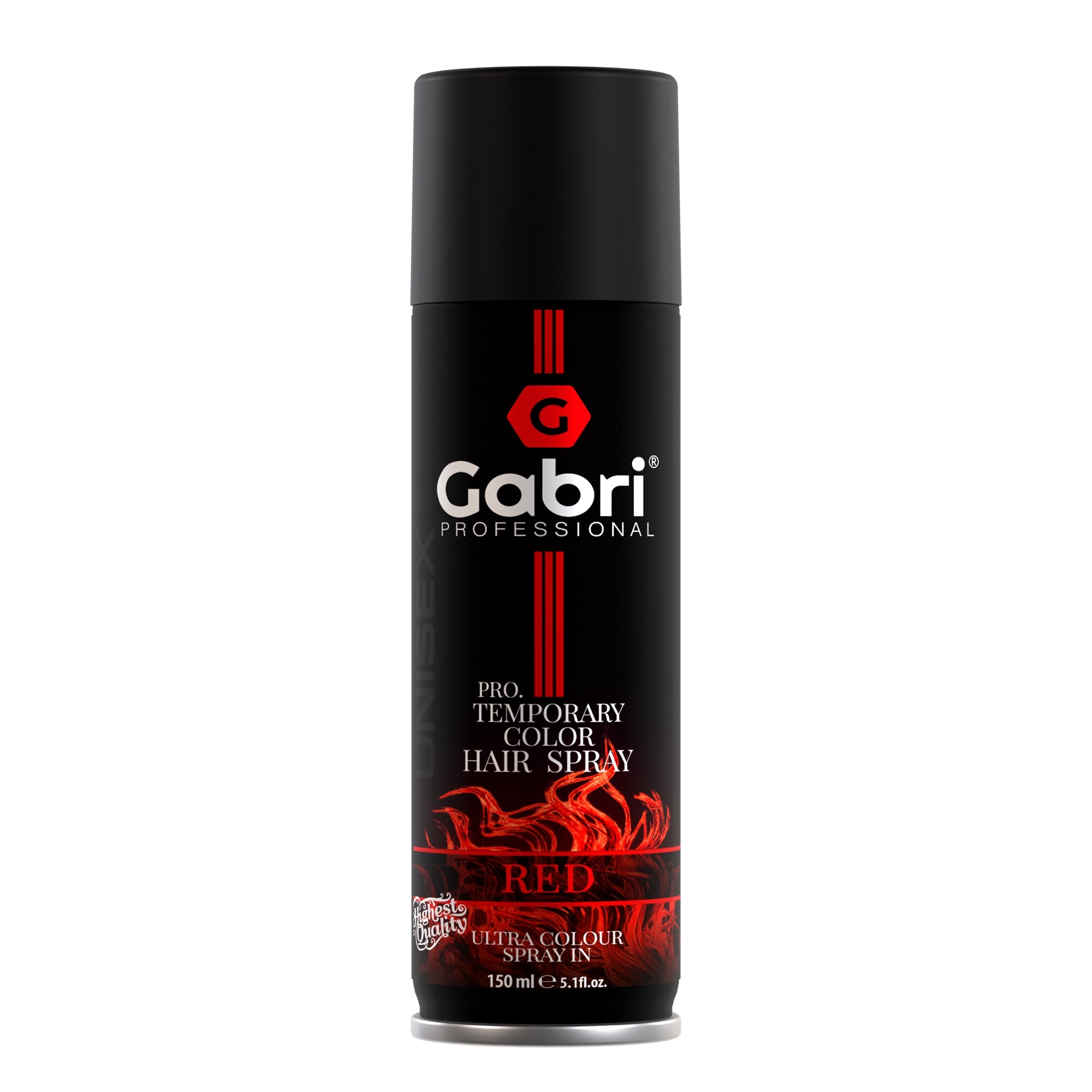 Gabri Professional - Temporary Hair Colour Dye Spray Red 150ml