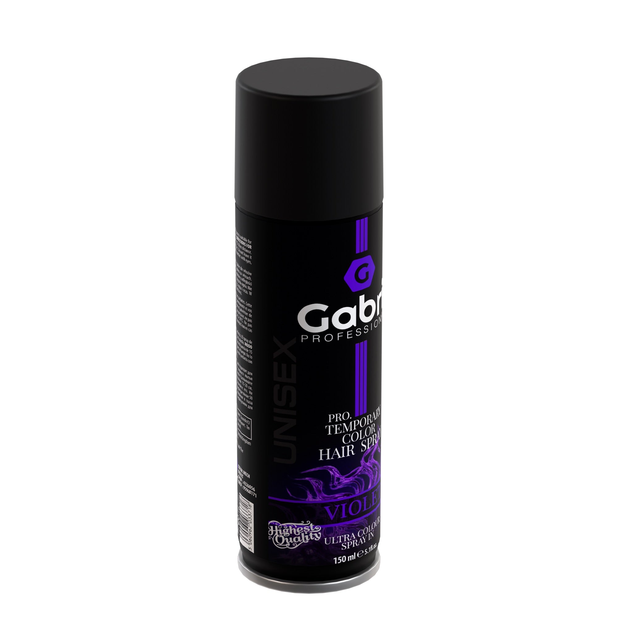 Gabri Professional - Temporary Hair Colour Dye Spray Violet 150ml