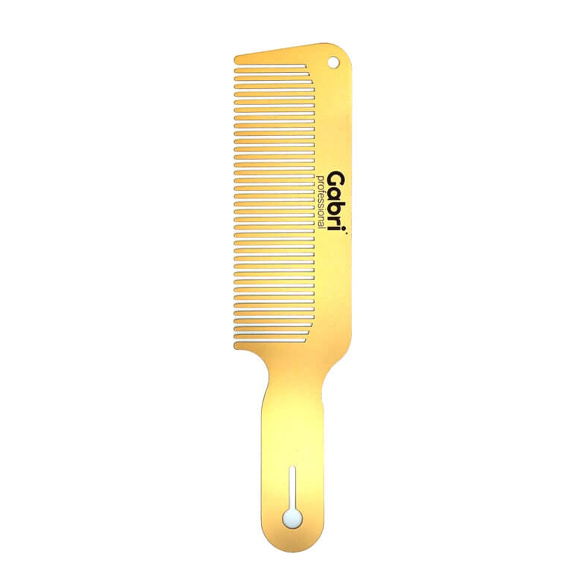 Gabri - Detangler Comb Clipper Handle Gold Metal Comb 24cm
