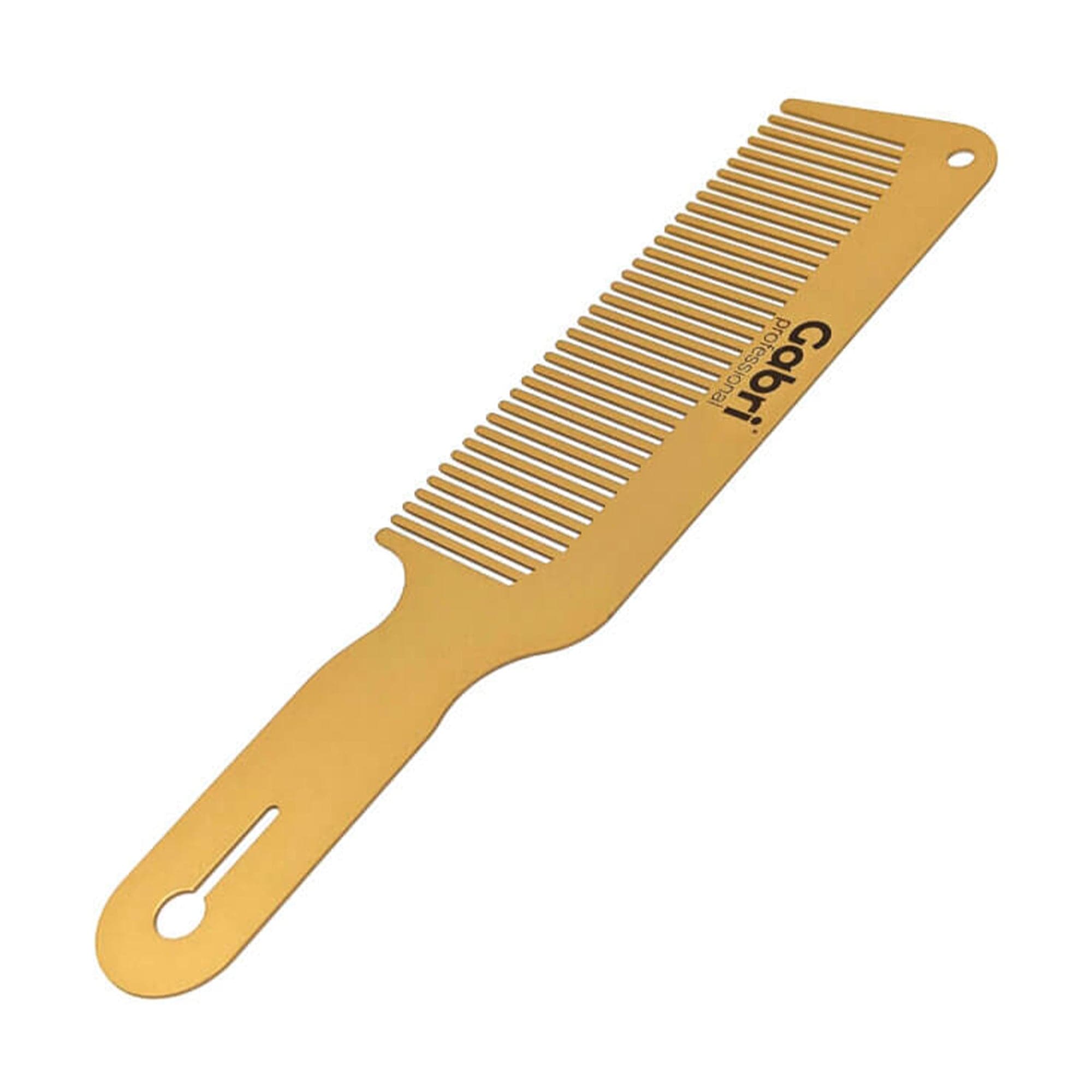 Gabri - Detangler Comb Clipper Handle Gold Metal Comb 24cm