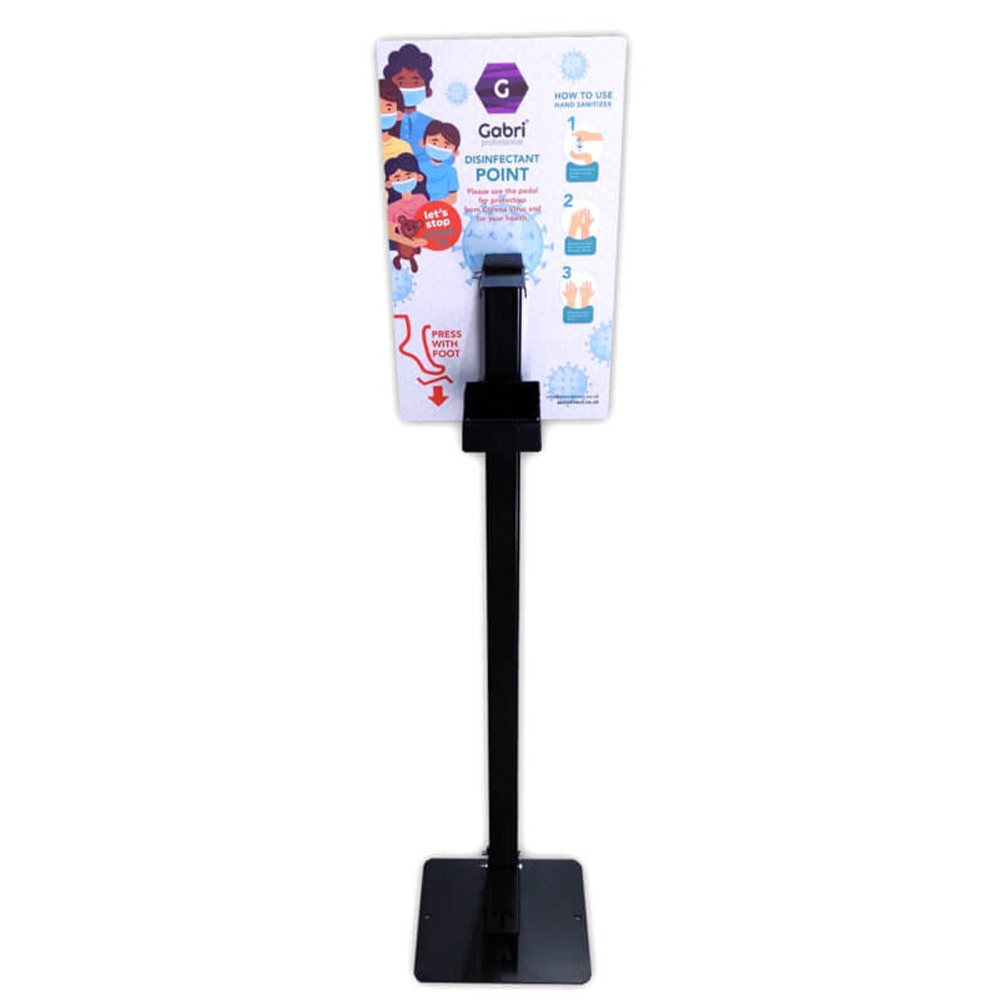 Gabri - Hand Sanitizer Dispenser Free Foot Operated Floor Stand