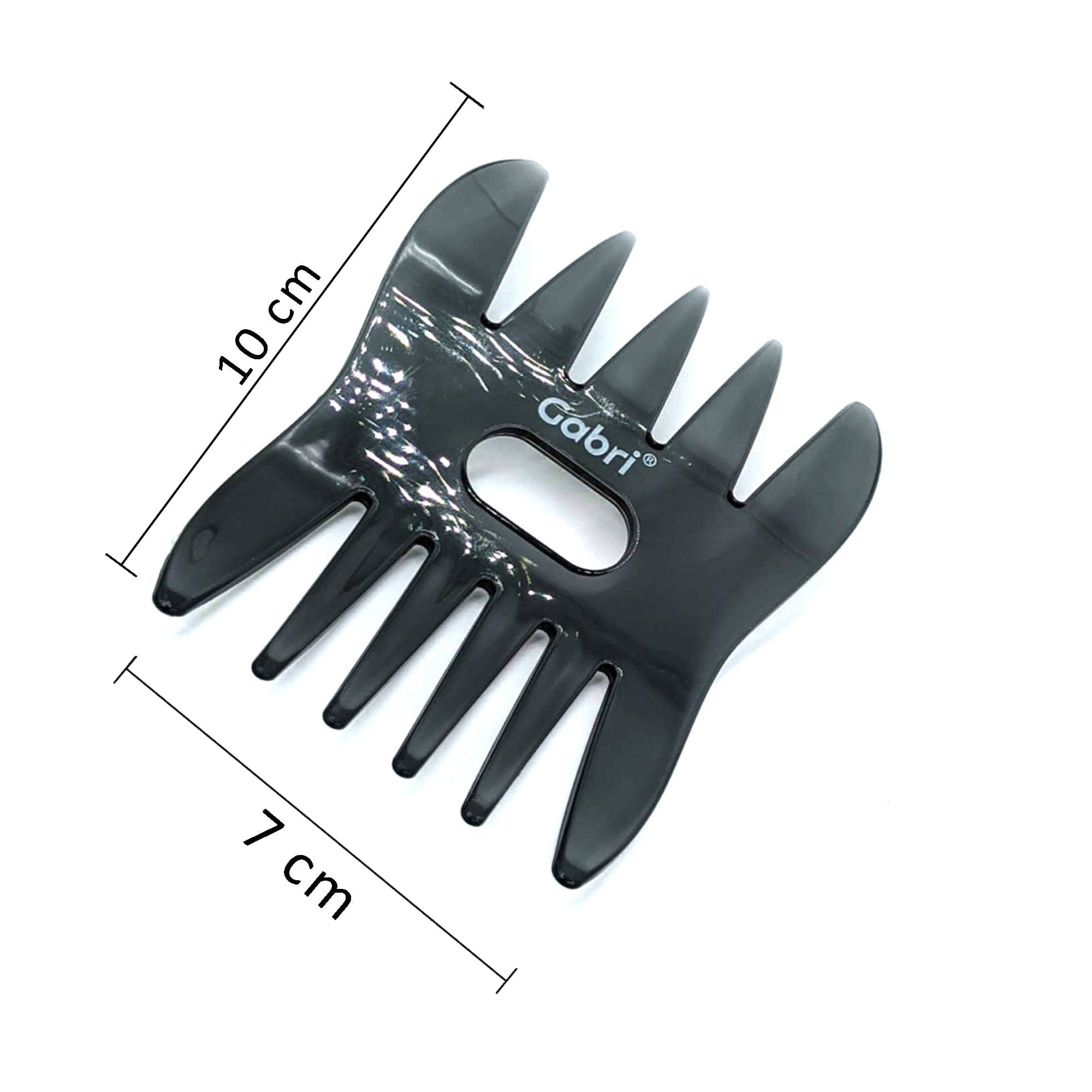 Gabri - Hair Styling Comb Double Sided Rounded Teeth Bend Comb No.60812 10cm