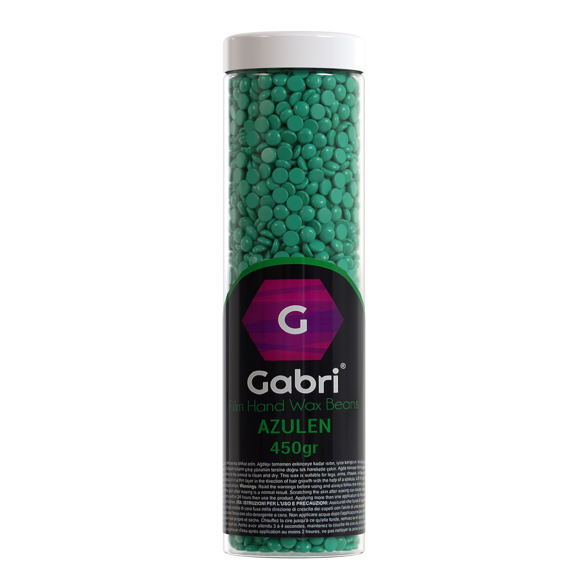 Gabri Professional - Film Hand Mask Wax Beads Azulen 450g