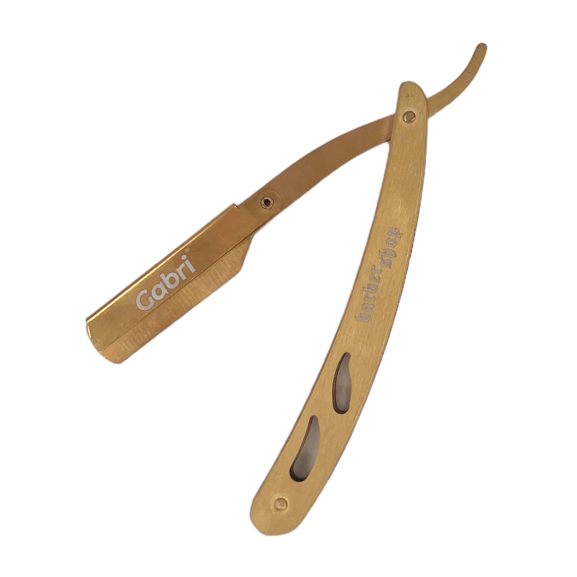 Gabri - Folding Razor Barbershop Metal (Gold) 14cm