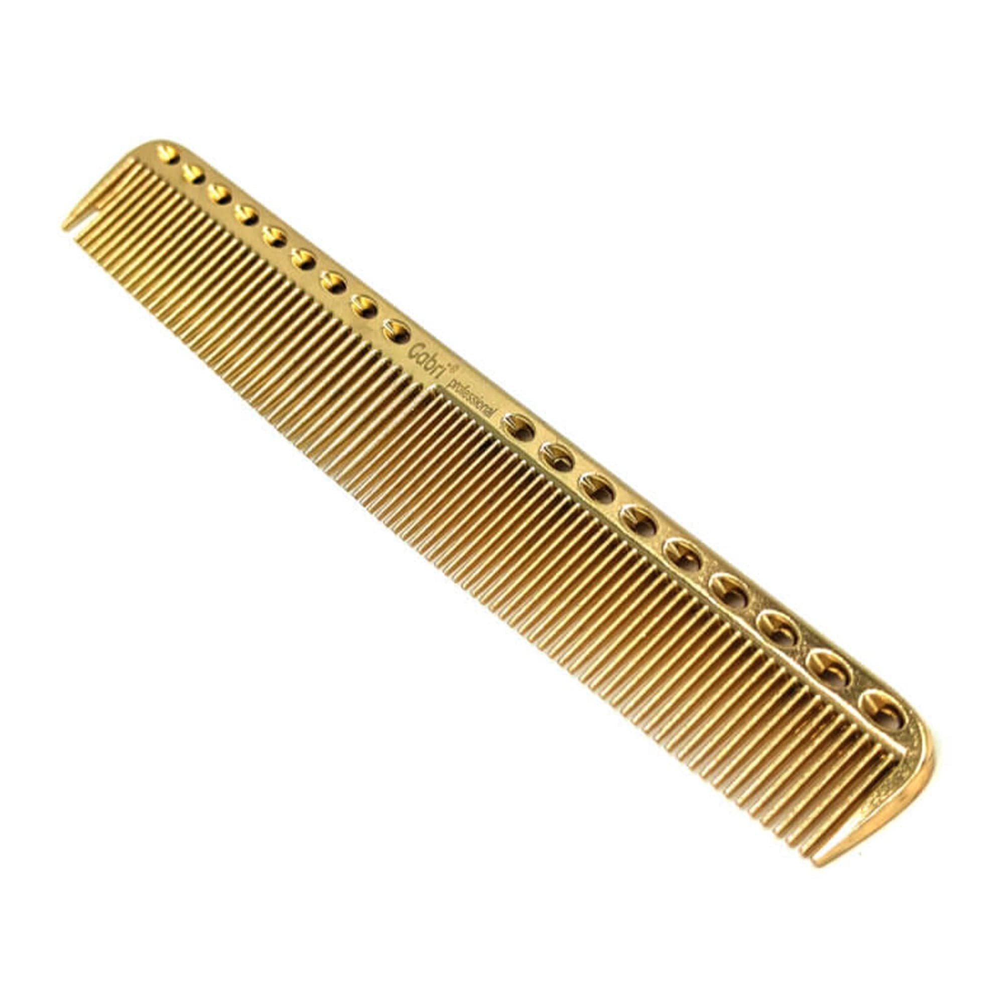 Gabri - Metal Hair Cutting Comb Gold 21cm