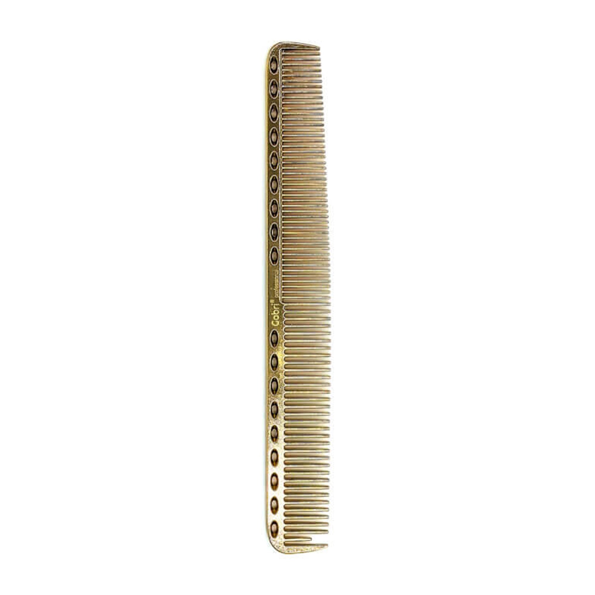 Gabri - Metal Cutting Comb Gold 21cm
