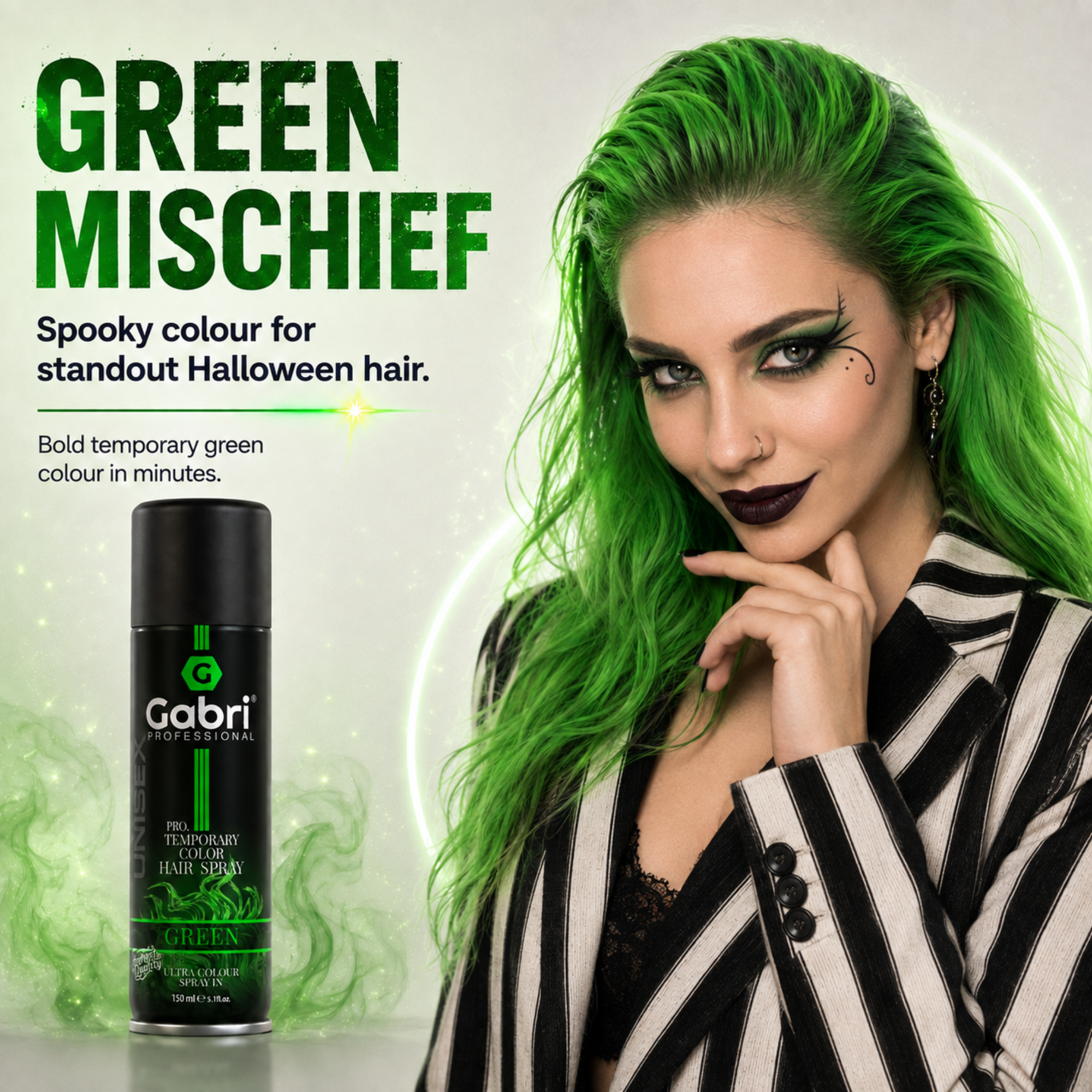 Gabri Professional - Pro Temporary Hair Colour Shimmer Spray Green 150ml