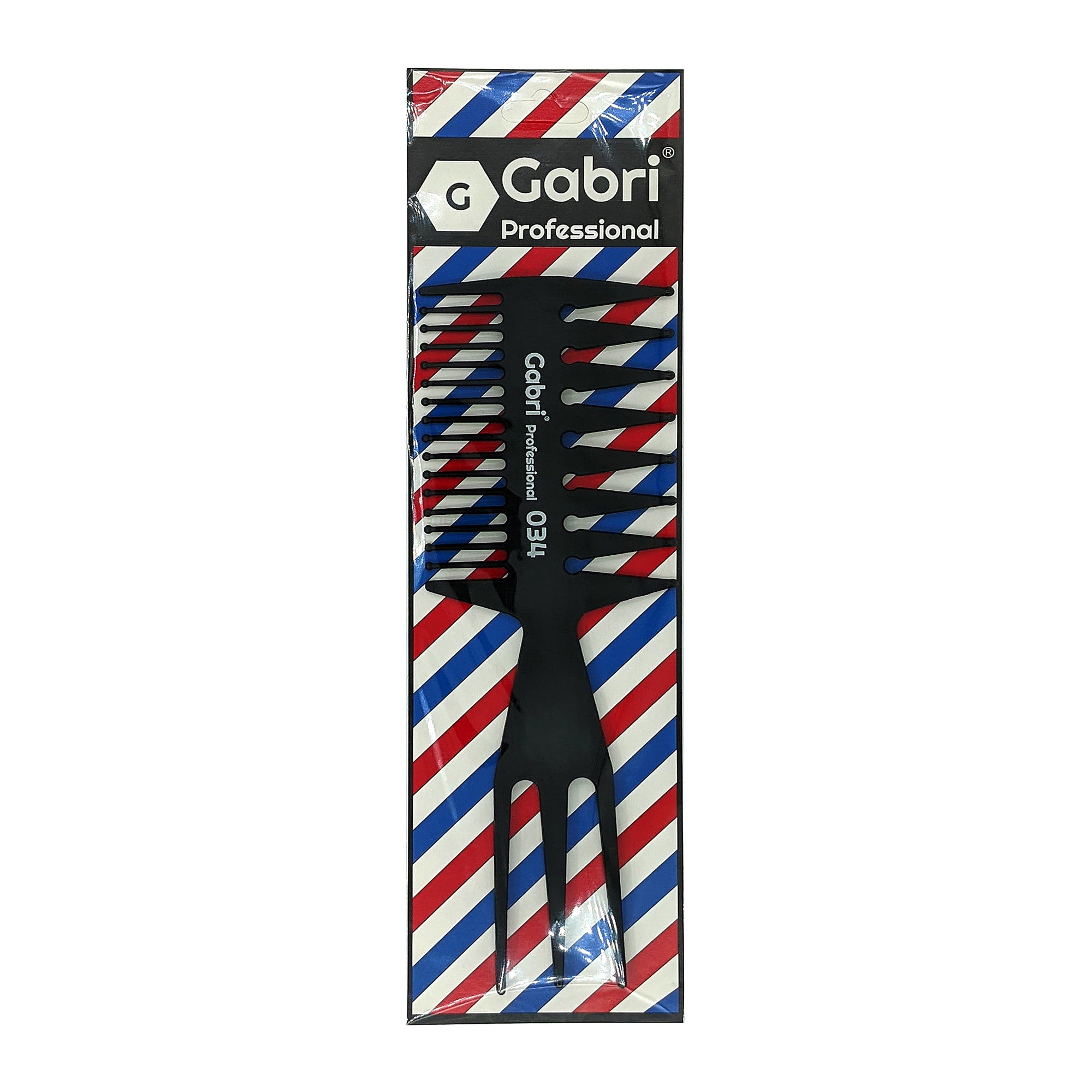 Gabri - Hair Styling Comb 3in1 Detangling Wide Tooth & Pin Lift No.34 21cm