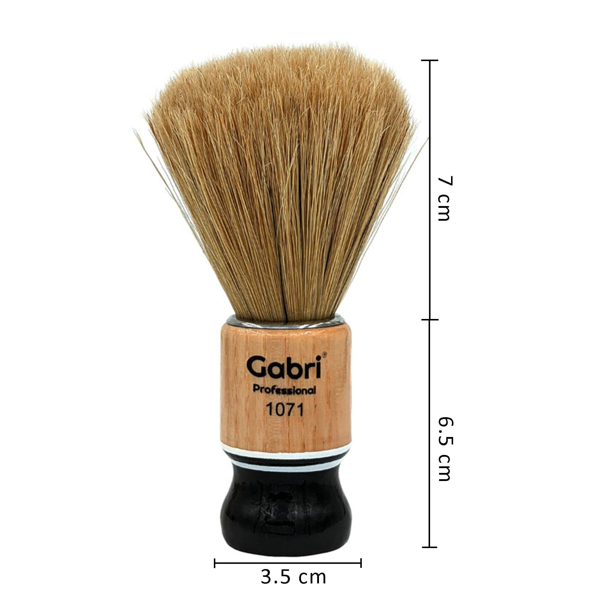 Gabri - Shaving Brush Authentic Wooden Hand Made 1071 13.5cm (Black)