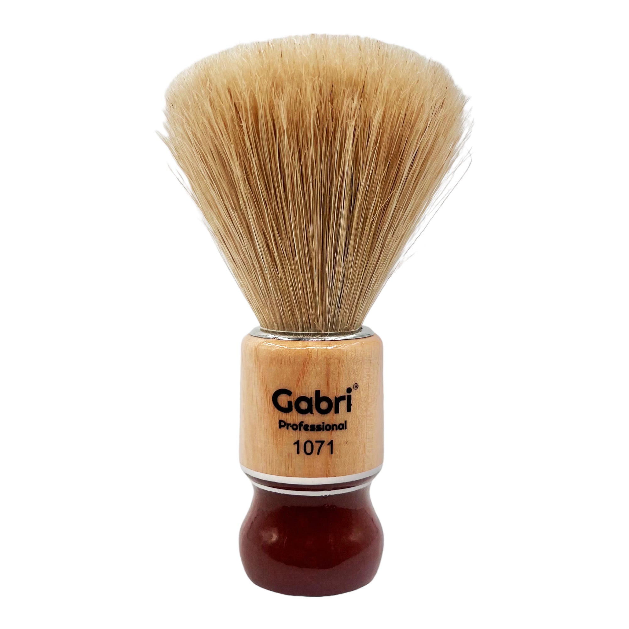 Gabri - Shaving Brush Authentic Wooden Hand Made 1071 13.5cm (Brown)