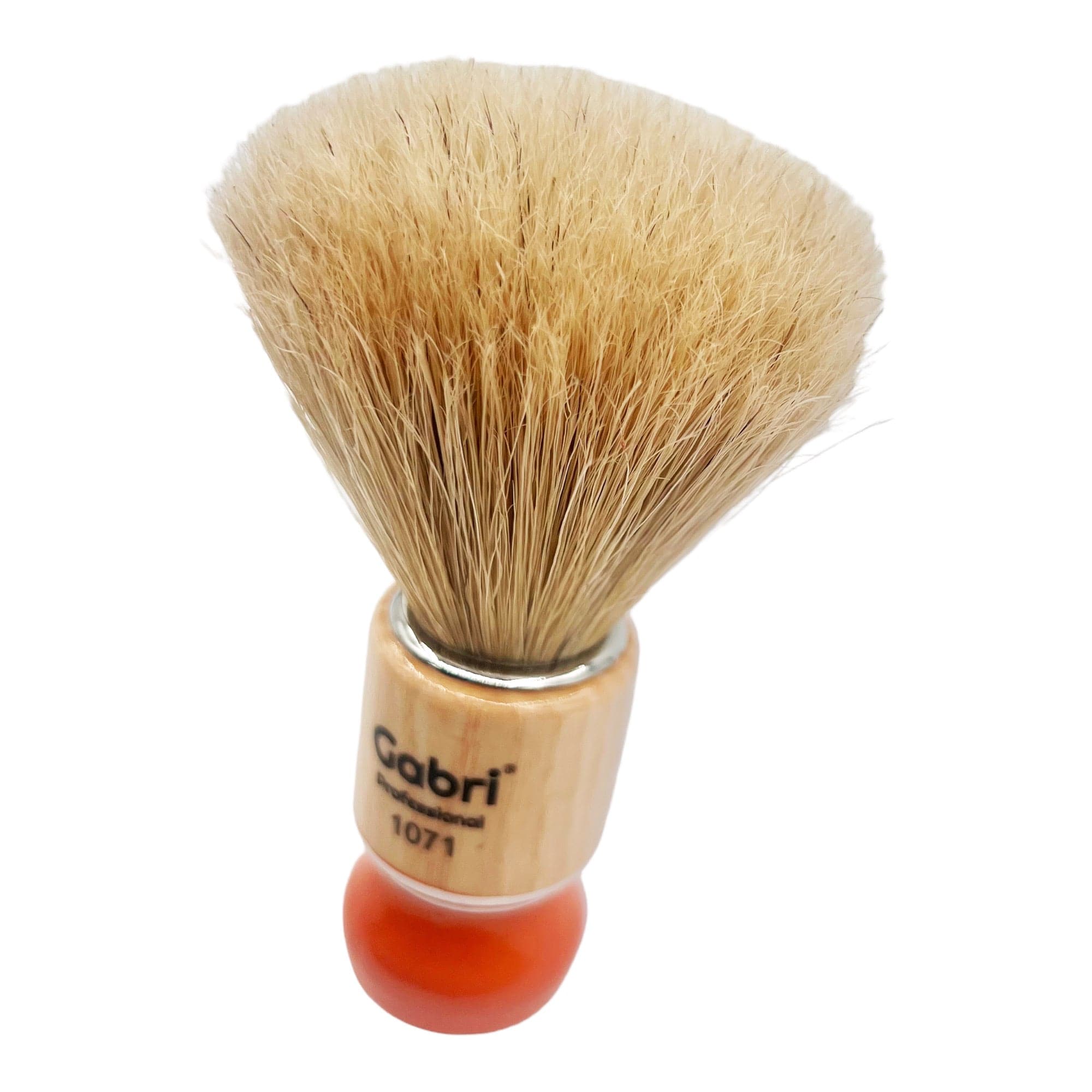 Gabri - Shaving Brush Authentic Wooden Hand Made 1071 (Orange) 13.5cm