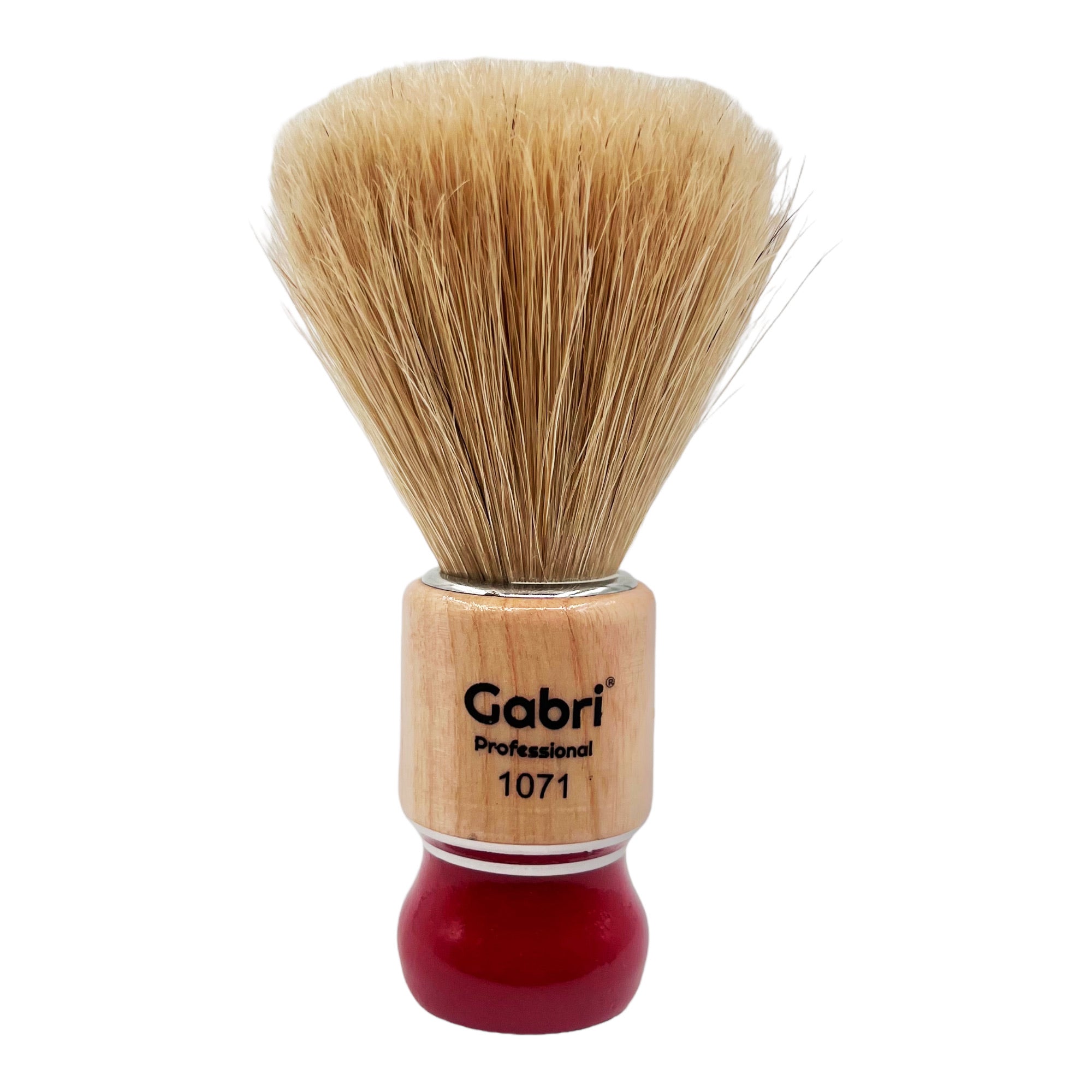 Gabri - Shaving Brush Authentic Wooden Hand Made 1071 13.5cm (Red)