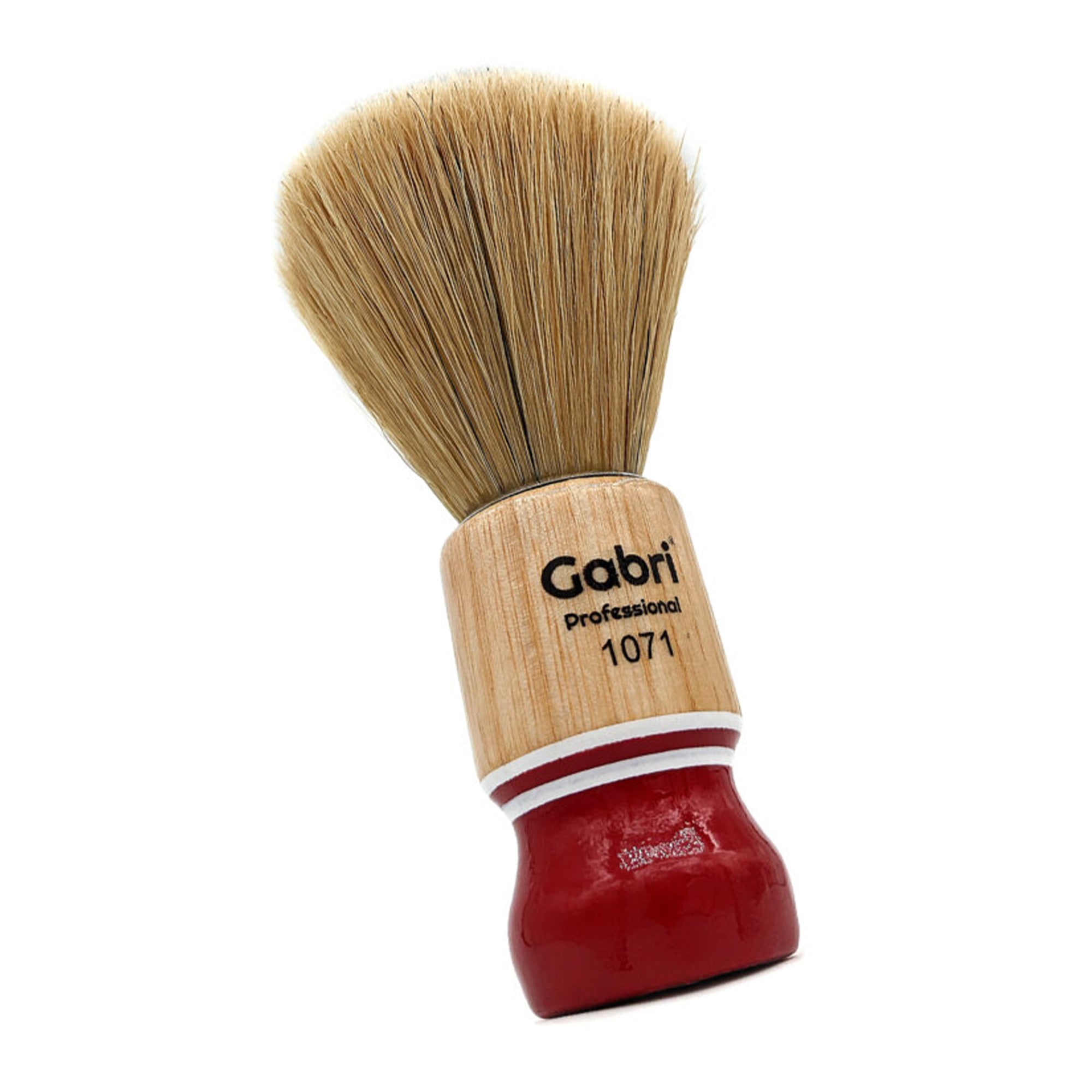 Gabri - Shaving Brush Authentic Wooden Hand Made 1071 13.5cm (Red)