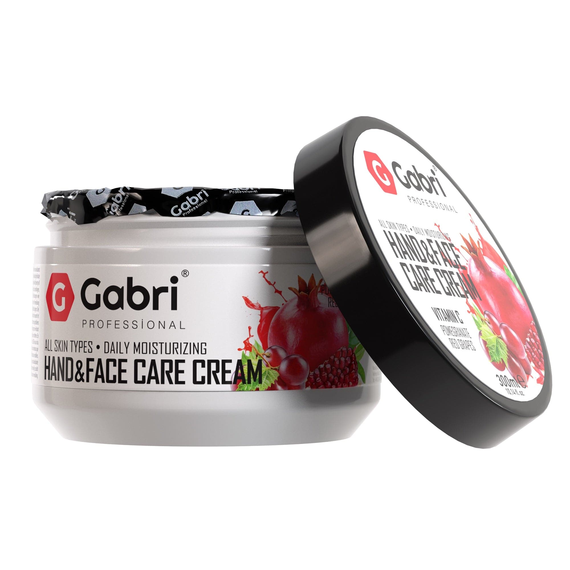 Gabri Professional - Hand & Face Moisturising Cream Pomegranate & Red Grape 300ml