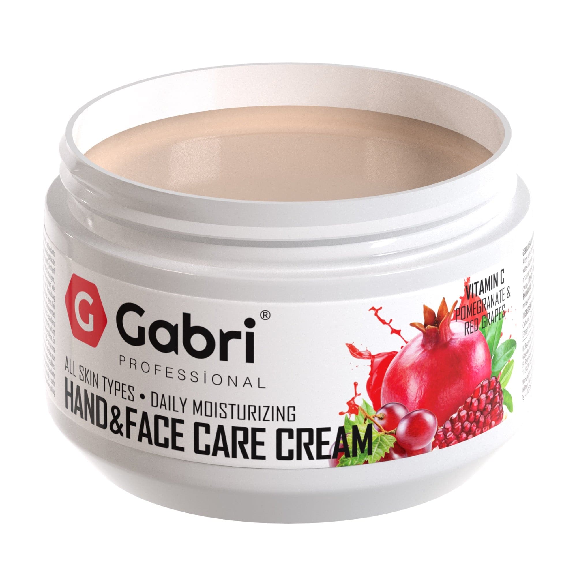 Gabri Professional - Hand & Face Moisturising Cream Pomegranate & Red Grape 300ml