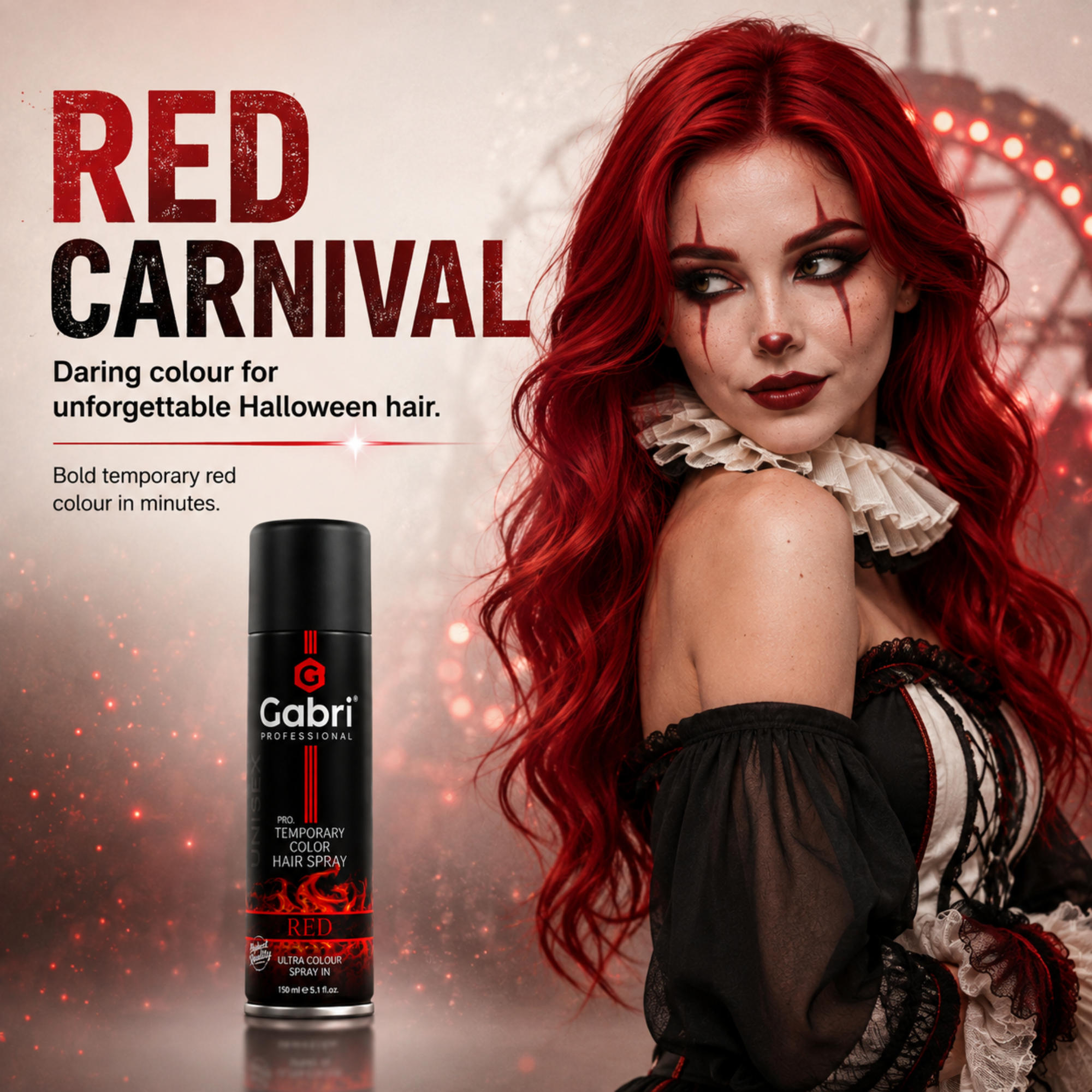 Gabri Professional - Pro Temporary Hair Colour Shimmer Spray Red 150ml