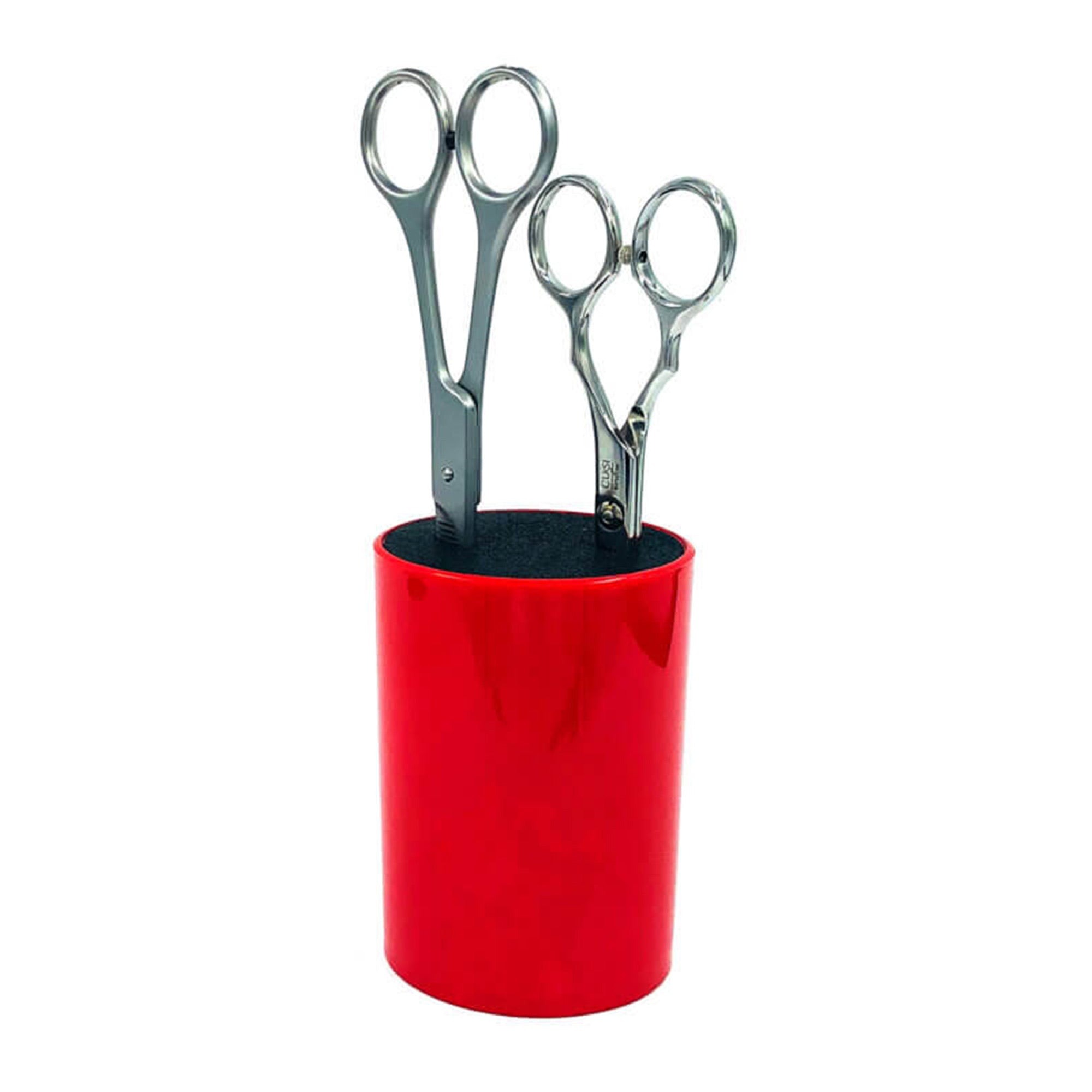 Gabri - Scissor Holder With Thin Nylon Bristles (Red)
