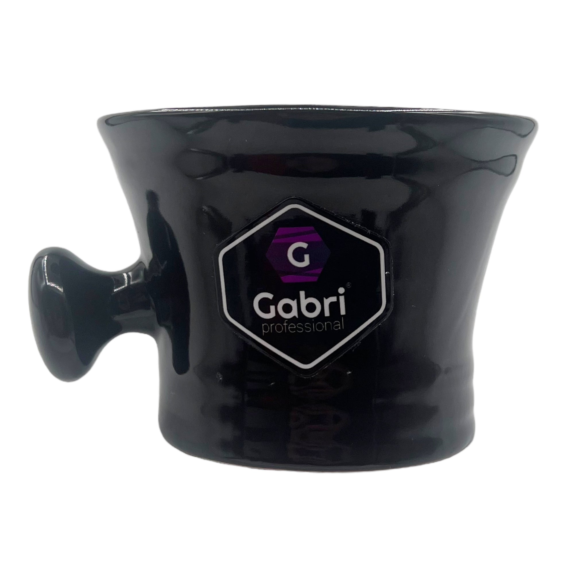 Gabri - Barber's Shaving Bowl Porcelain With Handle 11x8cm (v2)
