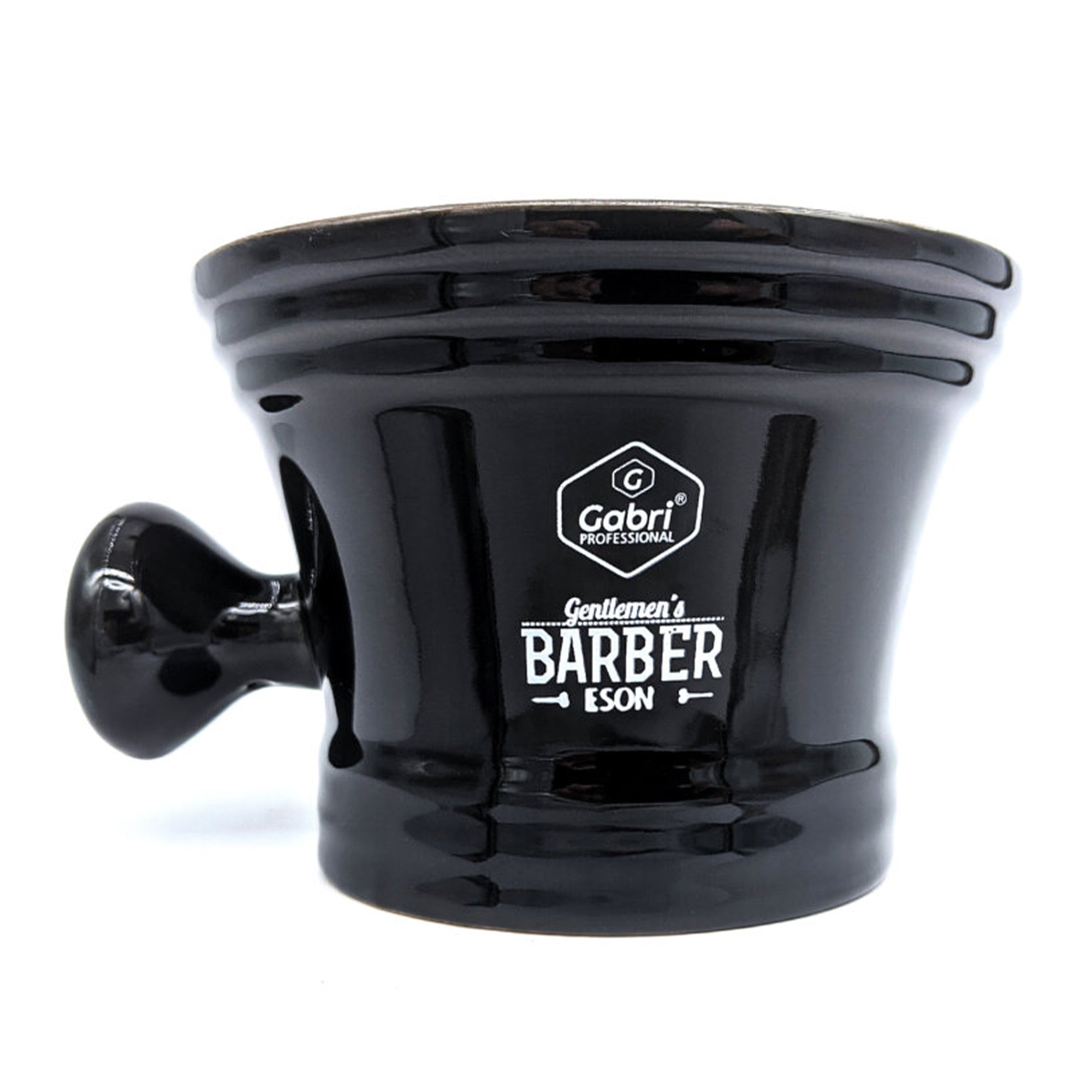 Gabri - Barber's Shaving Bowl Porcelain With Handle 11x8cm