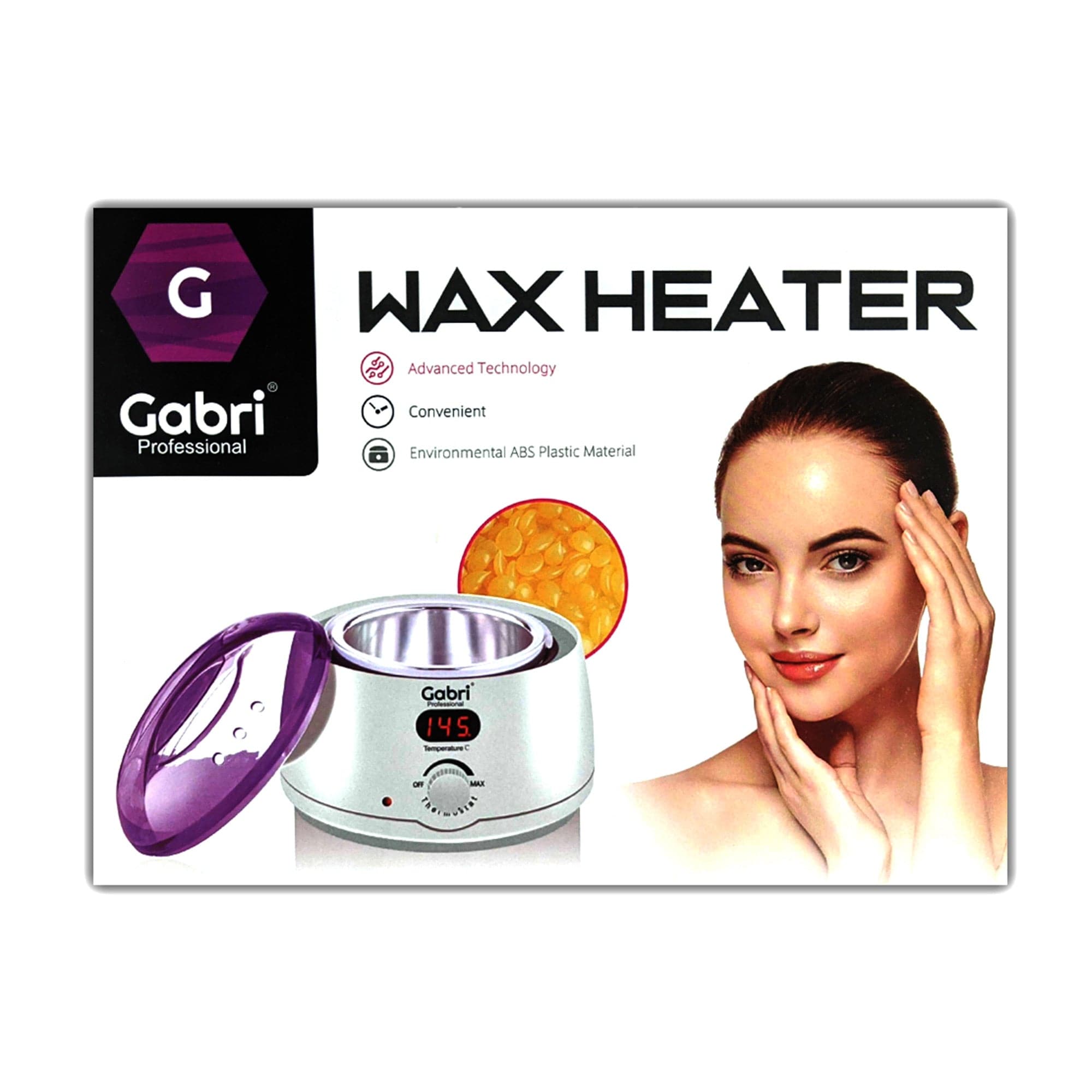 Gabri - Wax Heater Warmer Single Pot (White)