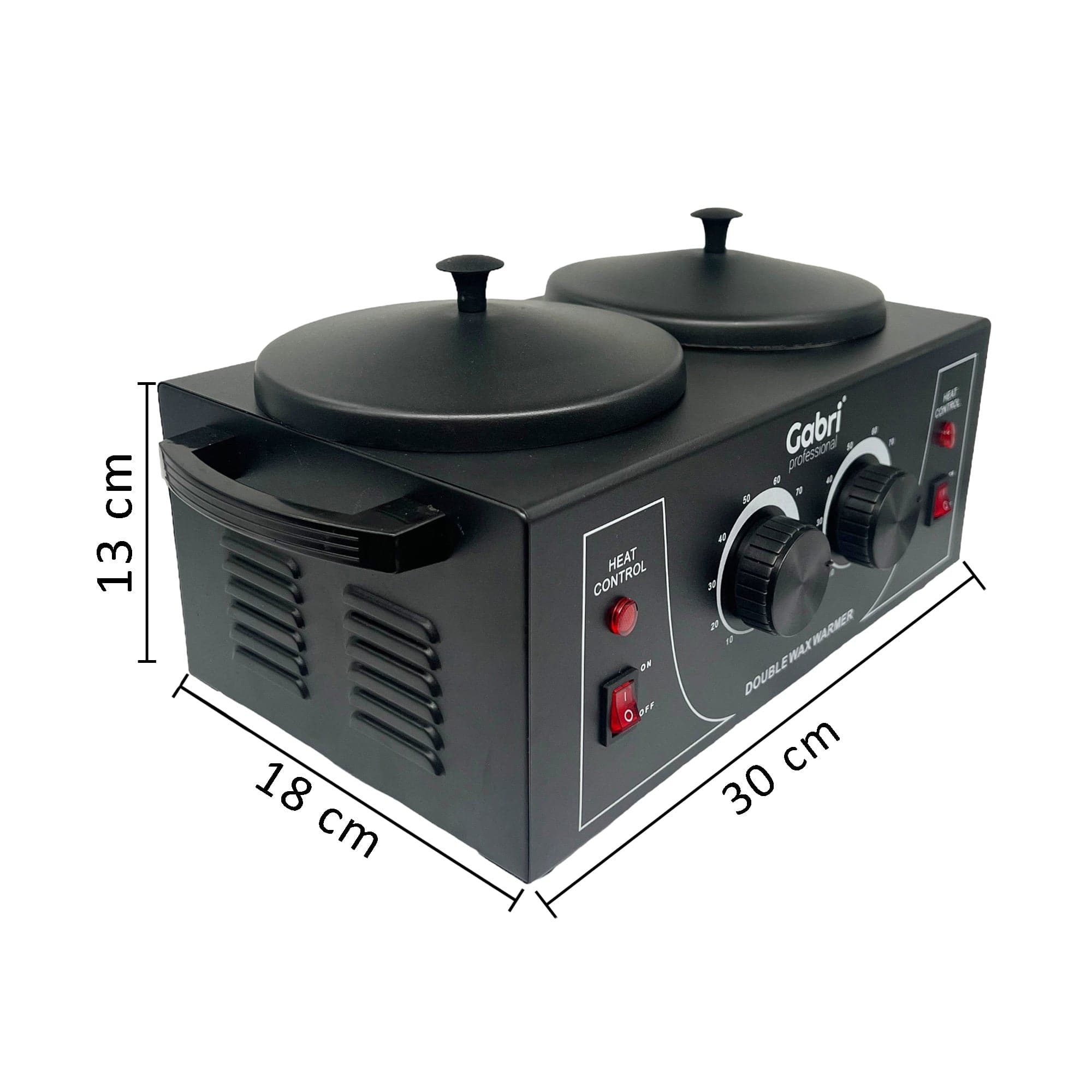 Gabri - Double Pot Wax Heater Warmer (Black)