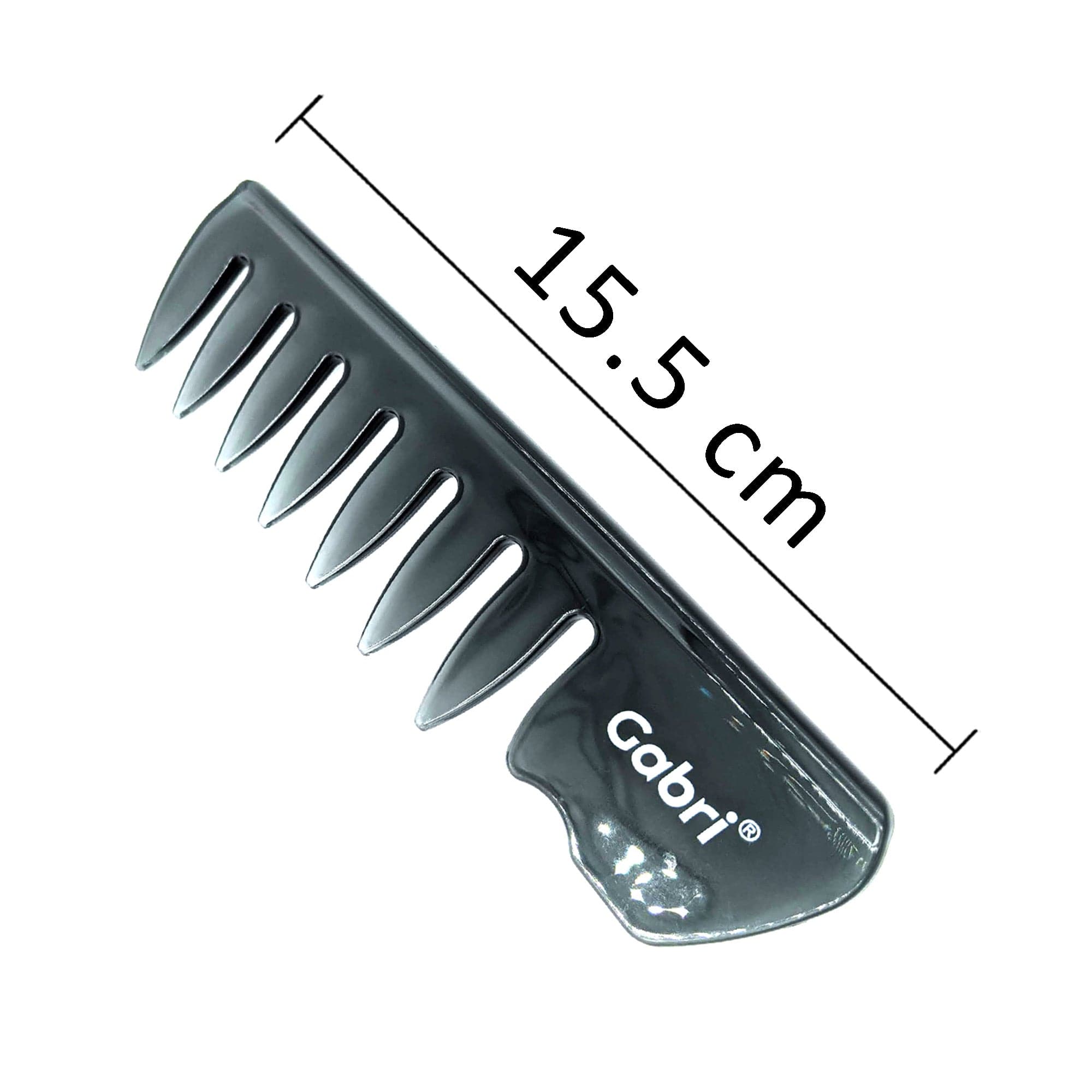 Gabri - Hair Styling Comb Wide Toothed Oil Head No.60814 15.5cm