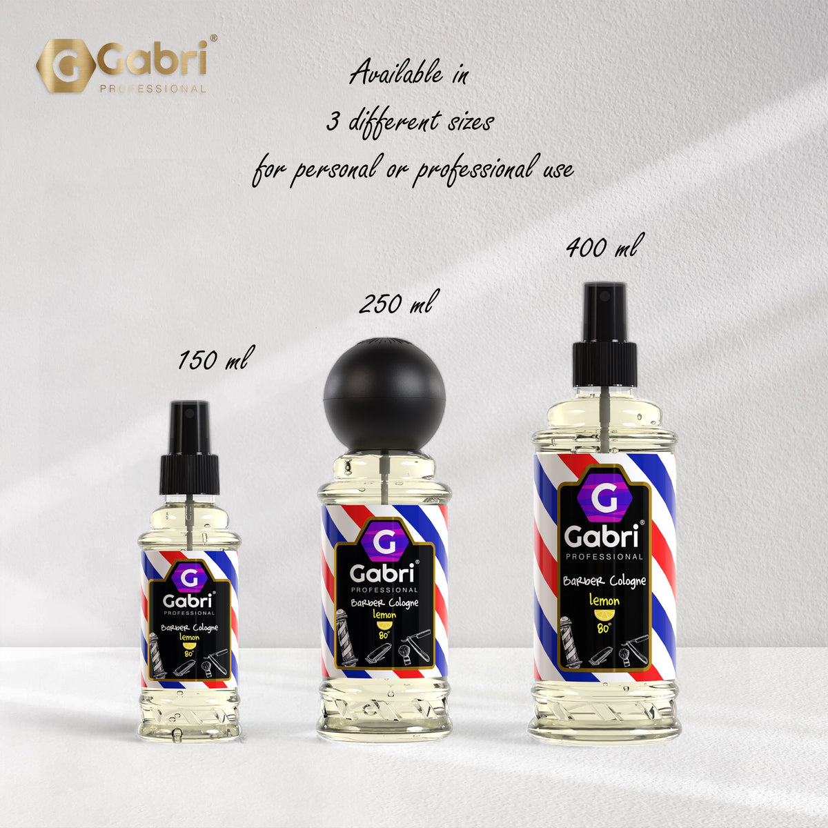 Gabri Professional - After Shave Cologne Lemon 250ml