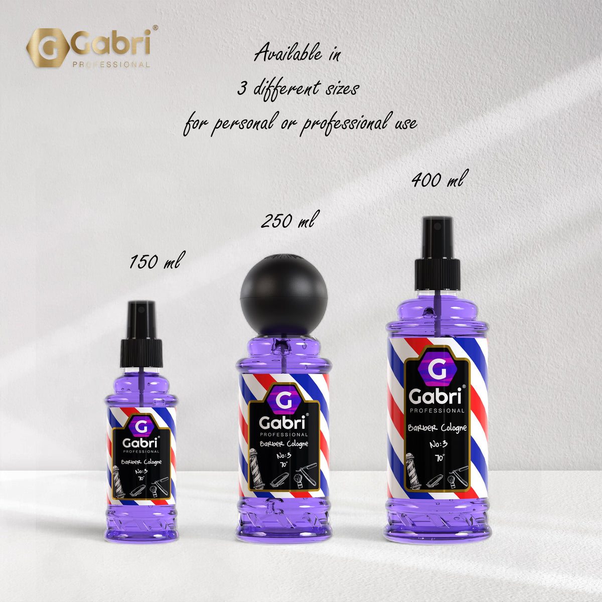 Gabri Professional - After Shave Cologne No.3 400ml
