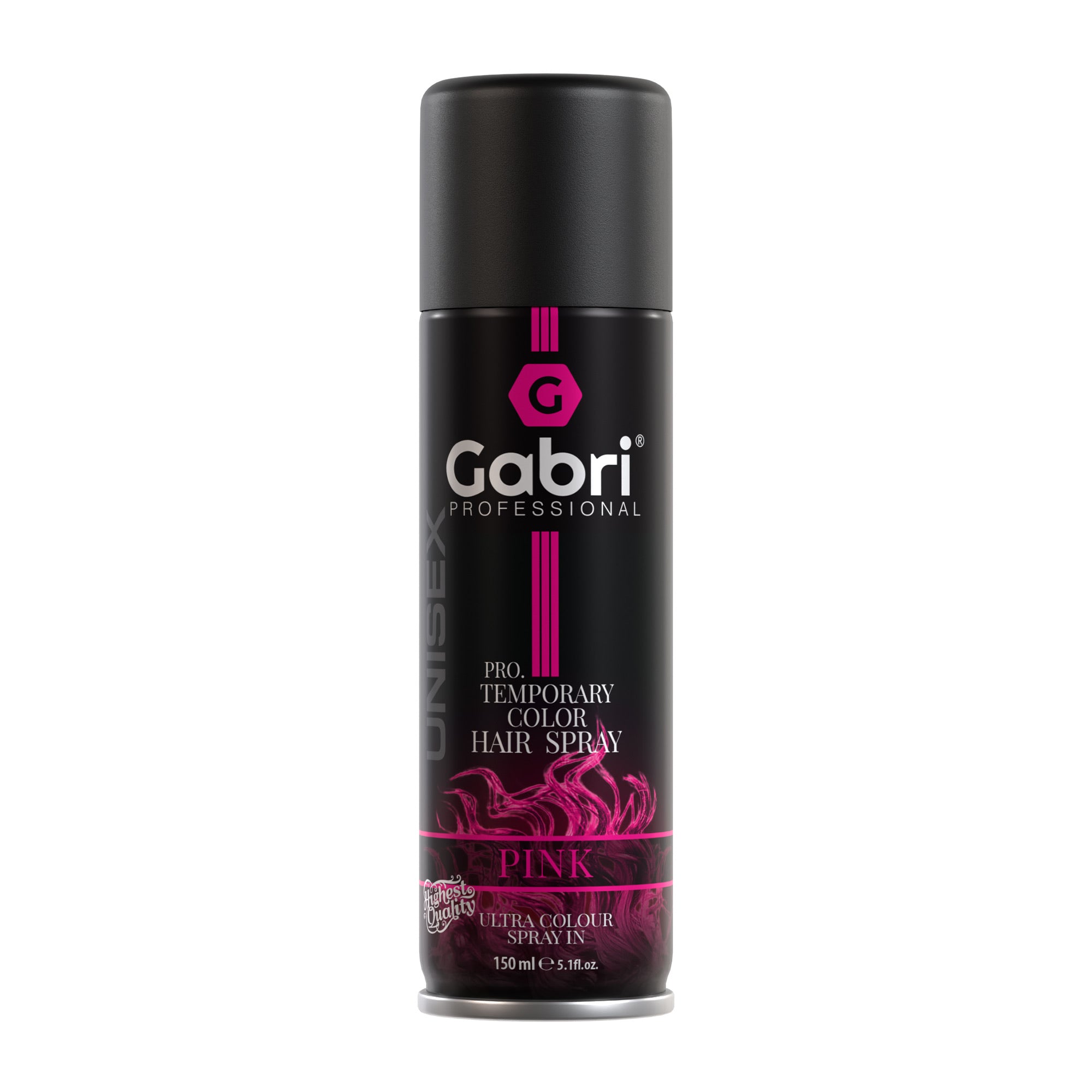 Gabri Professional - Temporary Hair Colour Dye Spray Pink 150ml