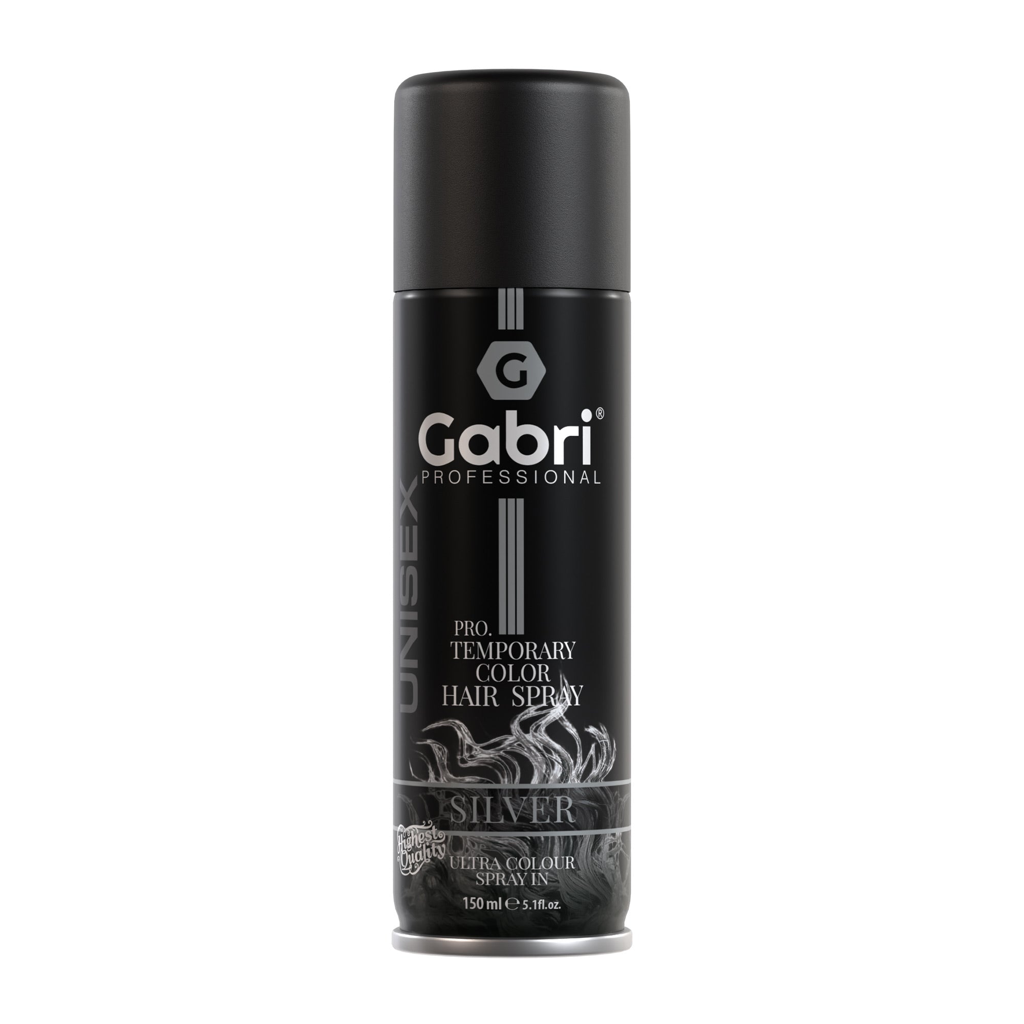 Gabri Professional - Pro Temporary Hair Colour Shimmer Spray Silver 150ml