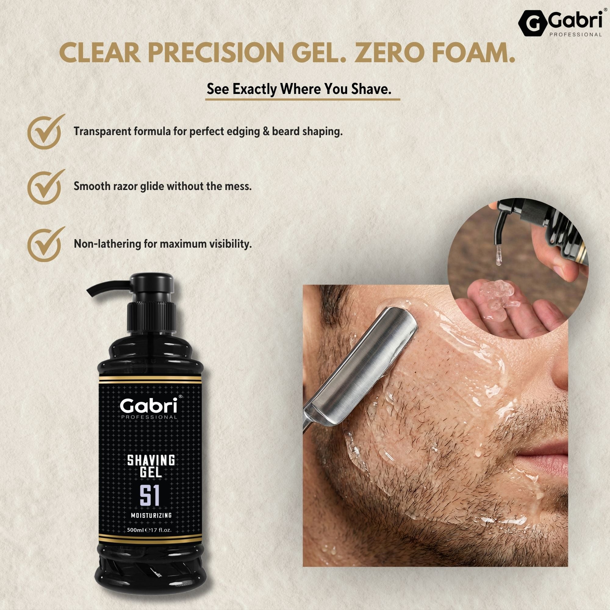 Gabri Professional - Shaving Gel S1 500ml