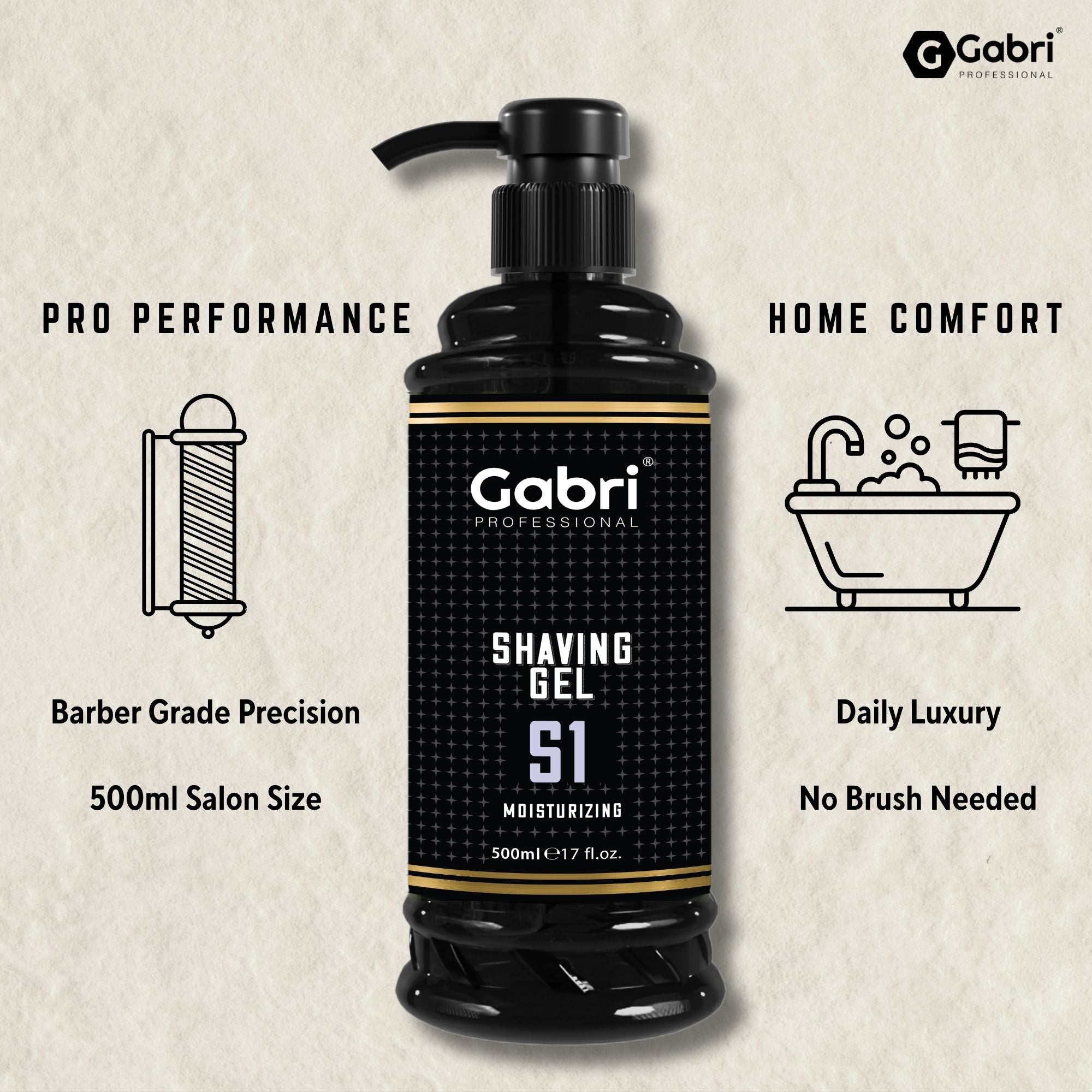 Gabri Professional - Shaving Gel S1 500ml