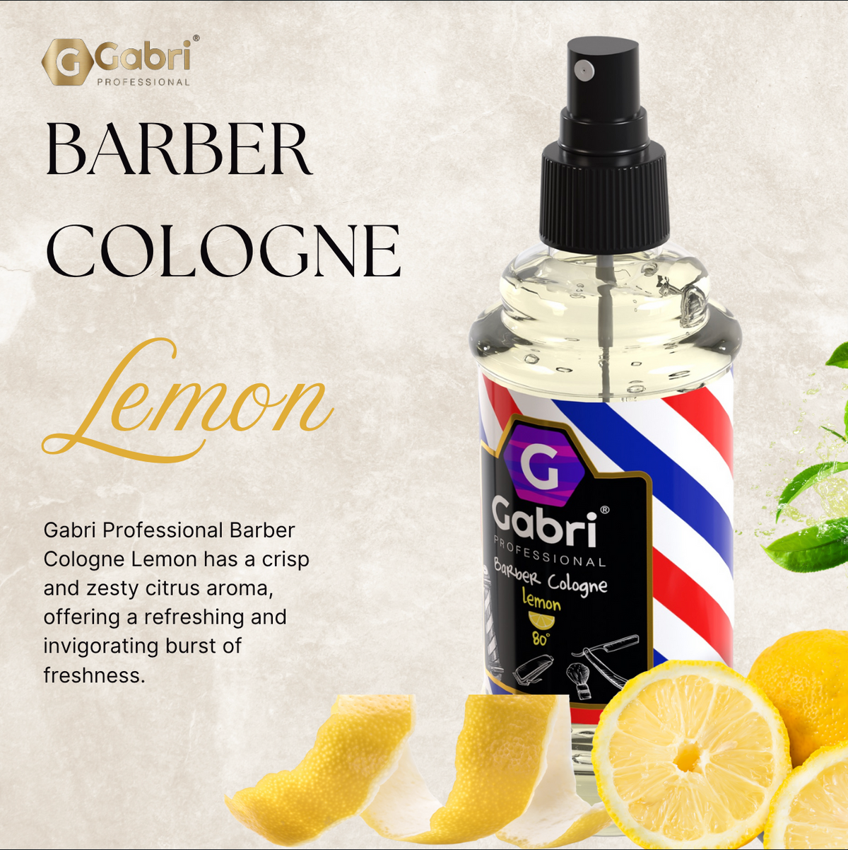Gabri Professional - After Shave Cologne Lemon 250ml