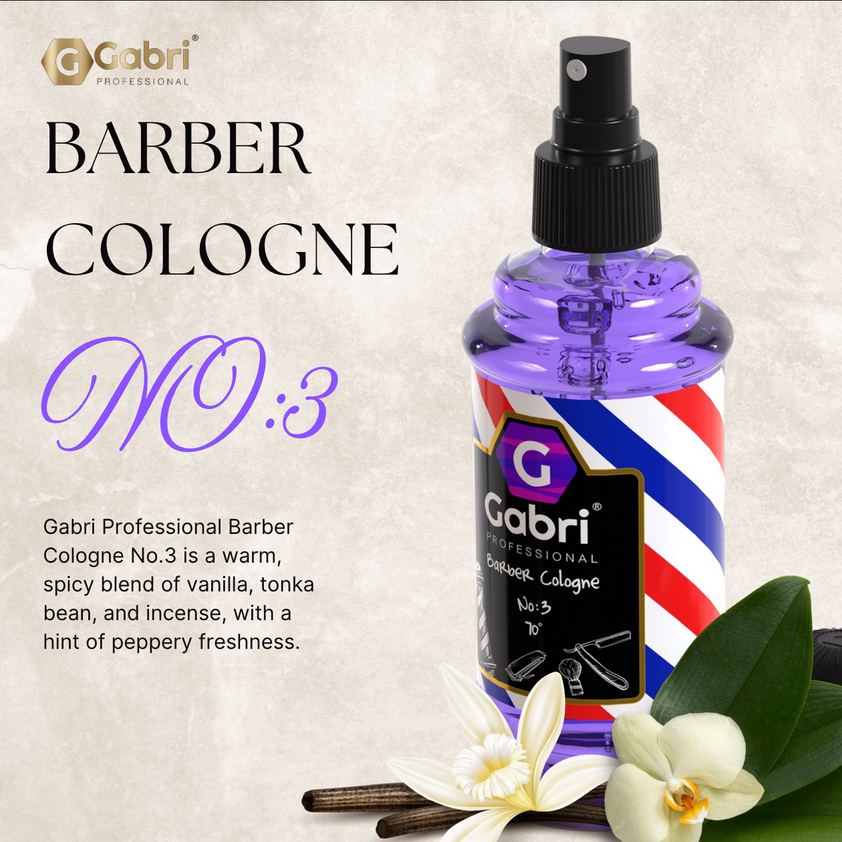 Gabri Professional - After Shave Cologne No.3 250ml