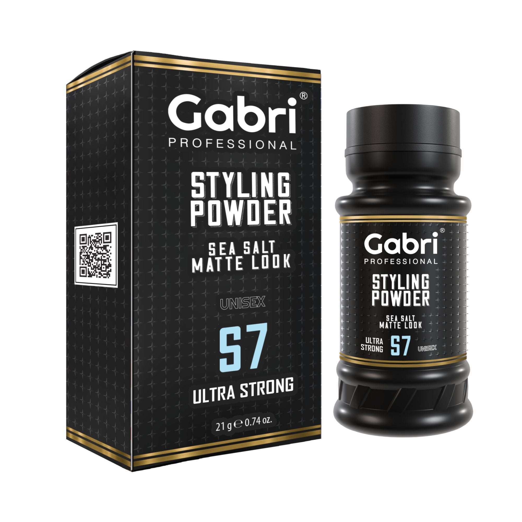 Gabri Professional - Hair Styling & Grooming Gift Set with Reusable Hair Stylist Bag 7 Piece Set Black