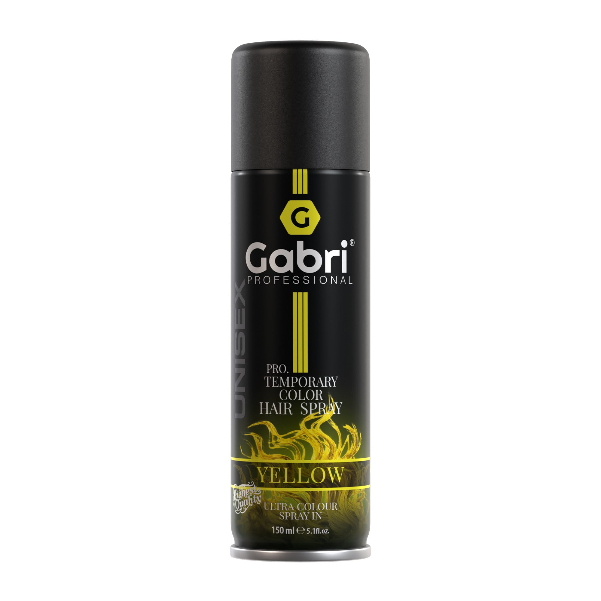 Gabri Professional - Temporary Hair Colour Dye Spray Yellow 150ml