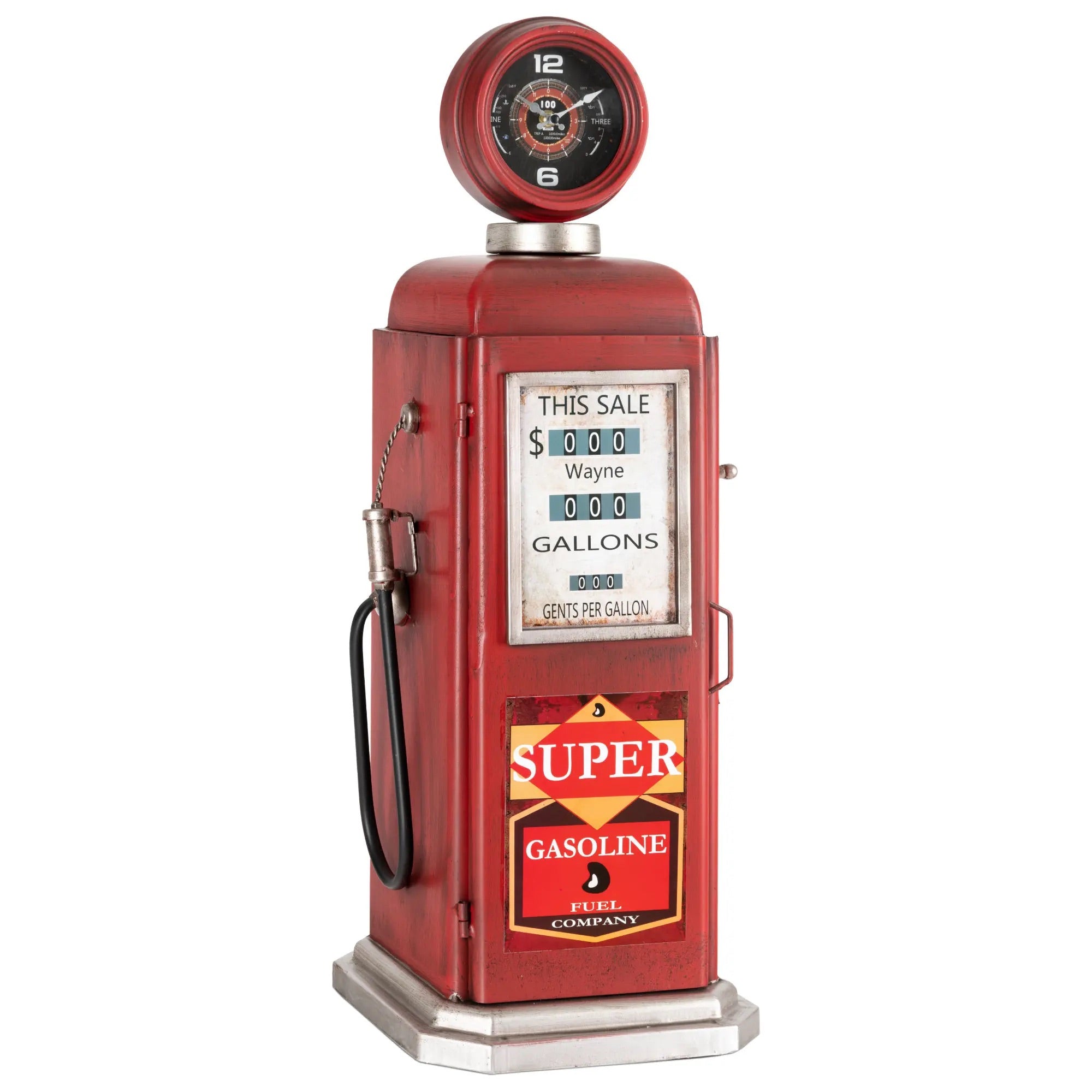 Eson - Gas Pump Clock with Shelf 75cm