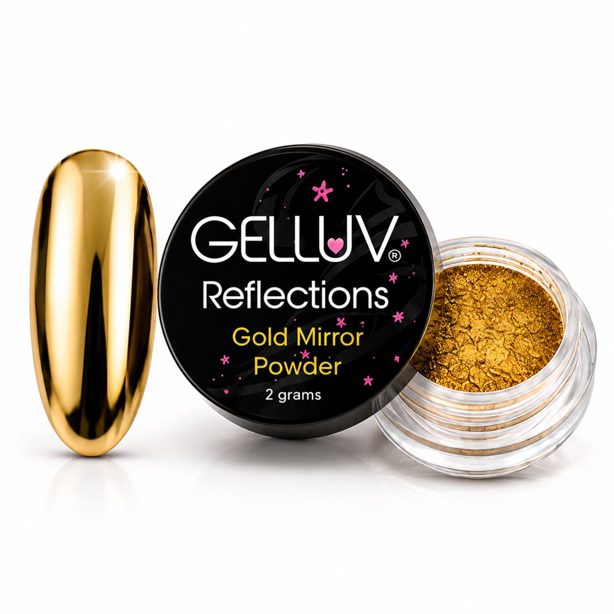 Gelluv - Gold Mirror Chrome Powder 2g