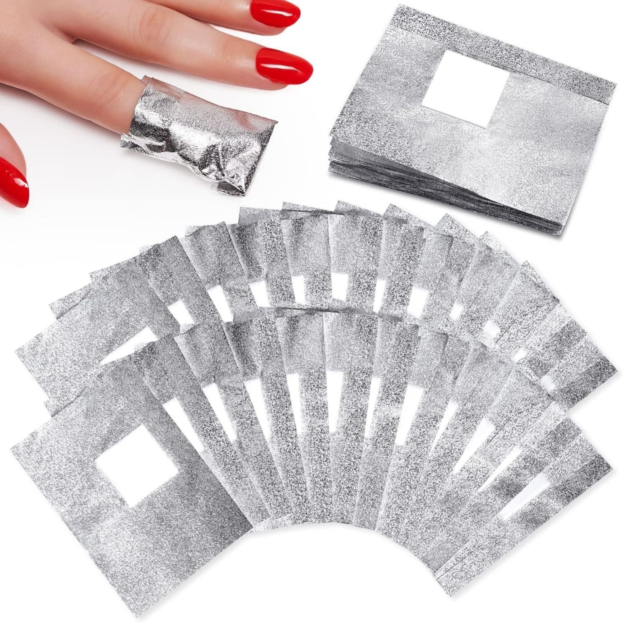 Gelluv - Soak-Off Foil Wraps with Cotton Pad (Pack of 100)