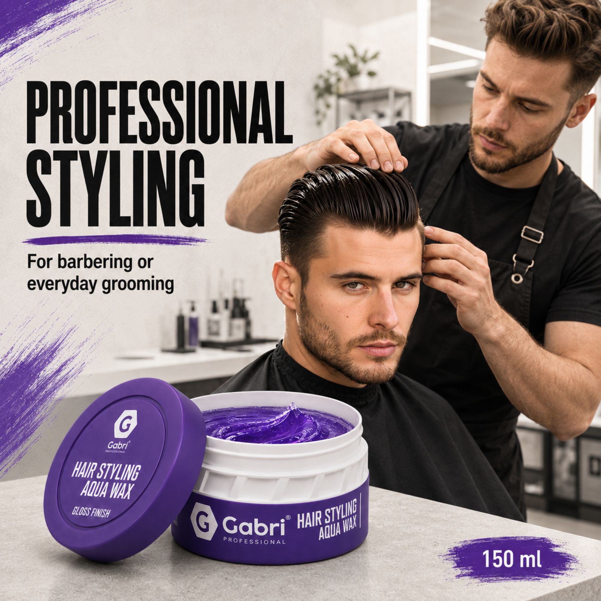 Gabri Professional - Hair Styling Aqua Wax Gloss Finish 150ml