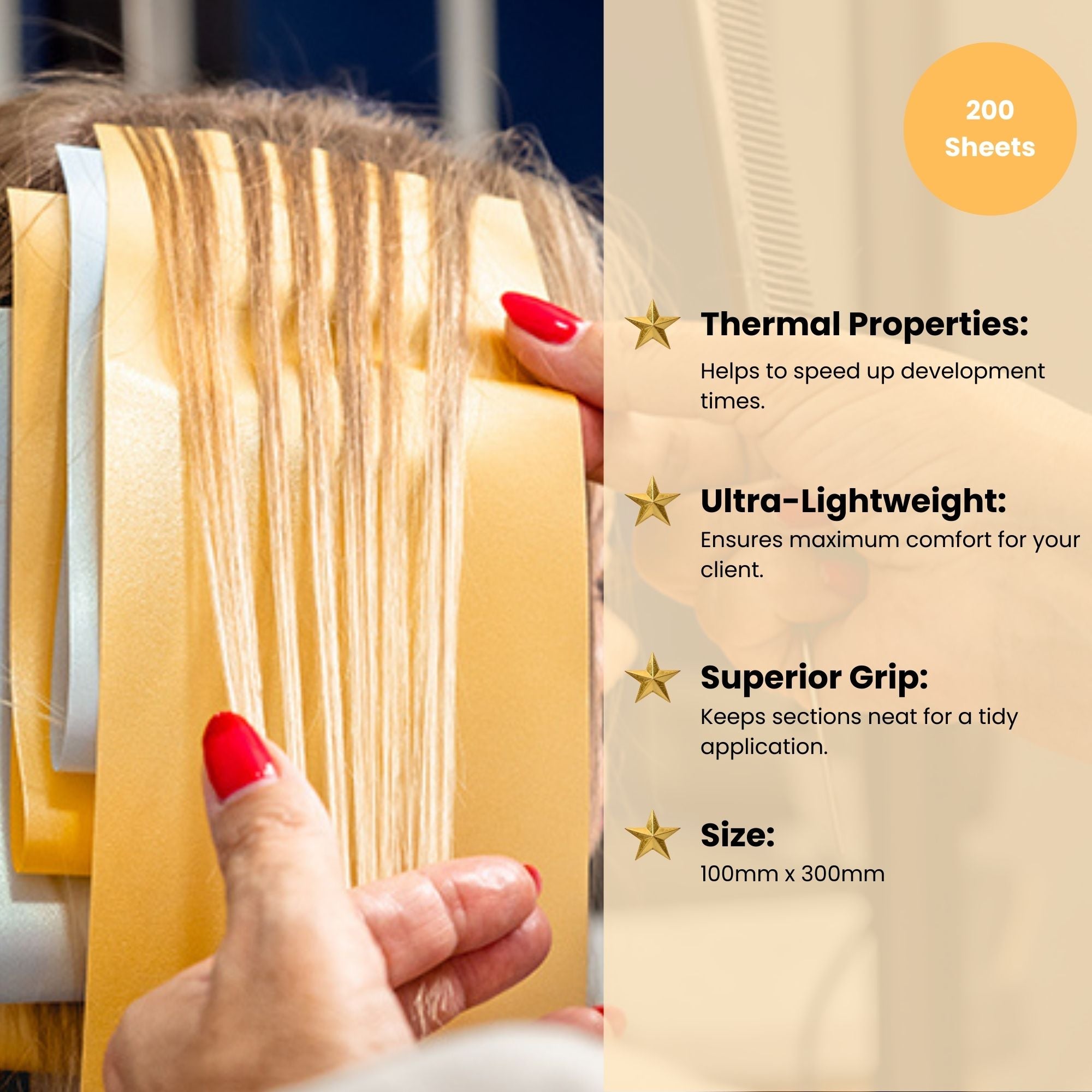 Procare - Premium Gold U-Light Foam Wraps (200 Sheets)